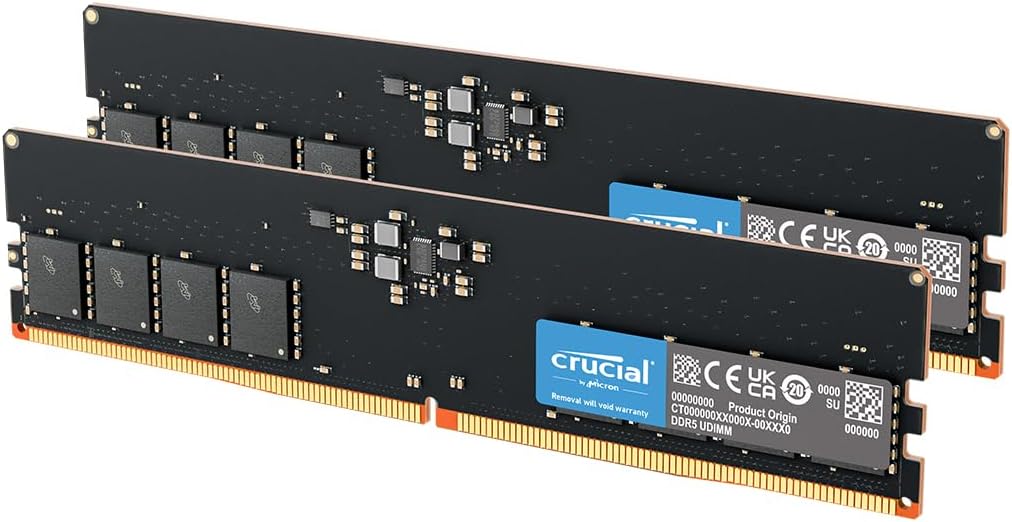 Crucial 32 Go Kit DDR5-5600 CL46 (CT2K16G56C46U5)