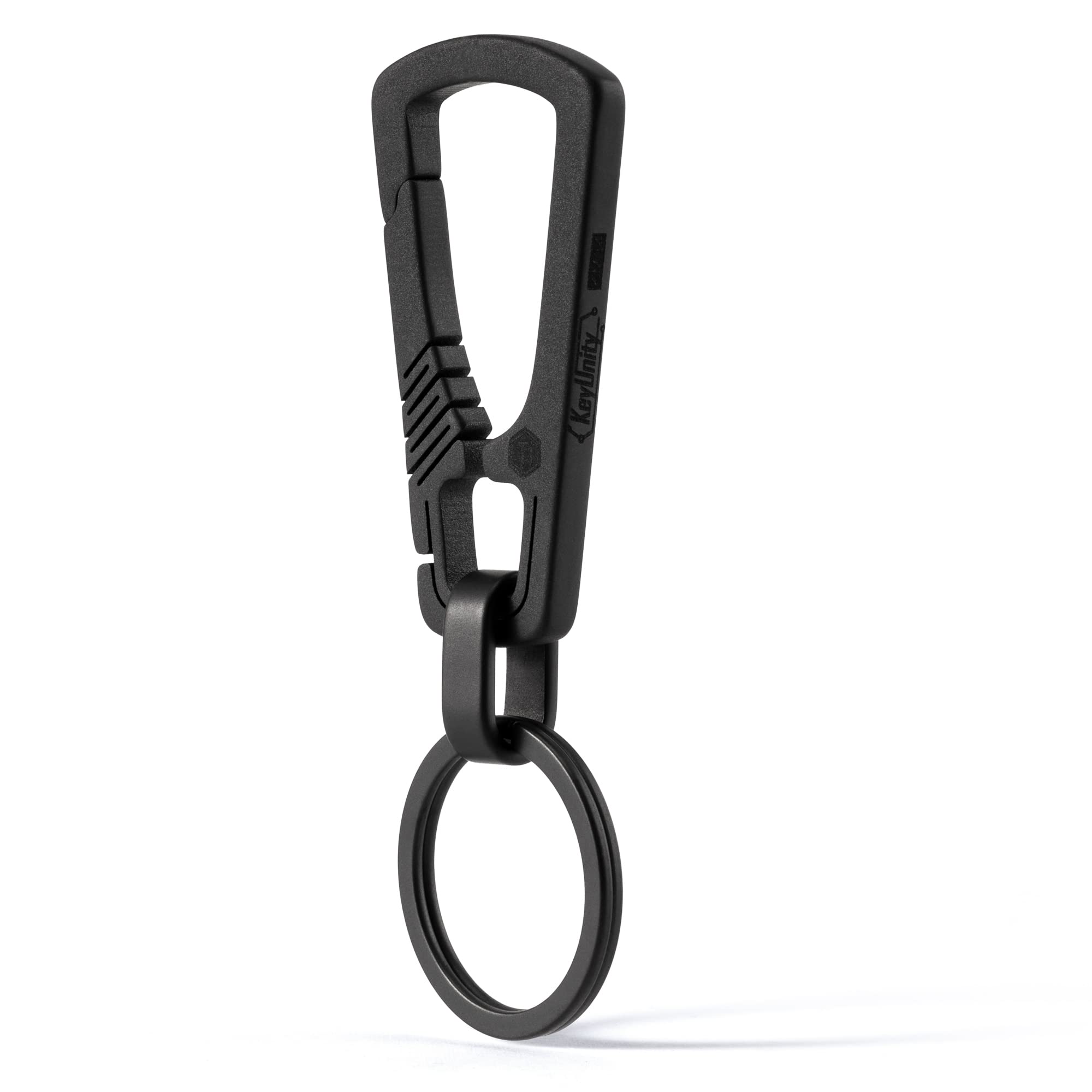 KeyUnity Clip Porte-CléS Mousqueton en Titane, Mousqueton Porte Clé, Porte Clef Homme, Organisateur De Porte-CléS EDC à DéGagement Rapide avec Porte-CléS, pour Usage Quotidien, Alpinisme