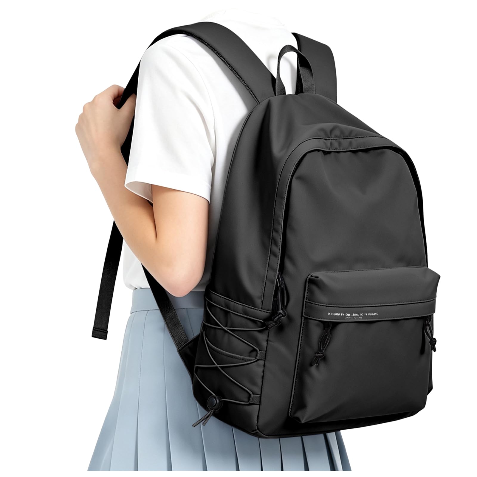 HYC00 Sac à Dos College Fille Ado Sacs Scolaires Cartable Fille Collège Sac D'école Sacs à Dos Loisir Daypacks Décontracté Bag College Pack pour Femmes Hommes pour Ordinateur Portable de 14 Pouces