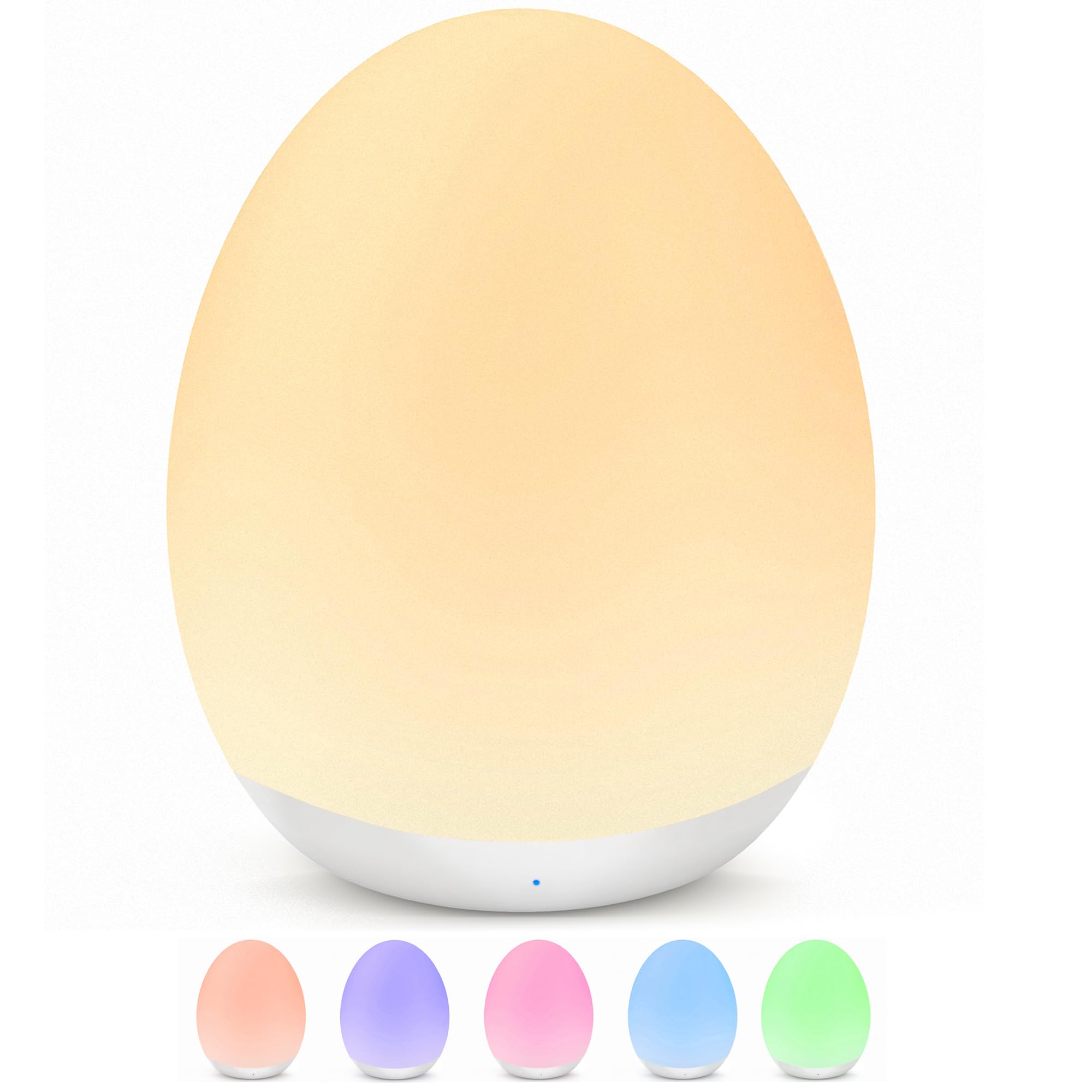 MediAcous Veilleuse Enfants, Tactile 8 Couleurs, Minuterie 1h | LED veilleuse bébé, USB rechargeable,lumière douce pour chambre,cadeau