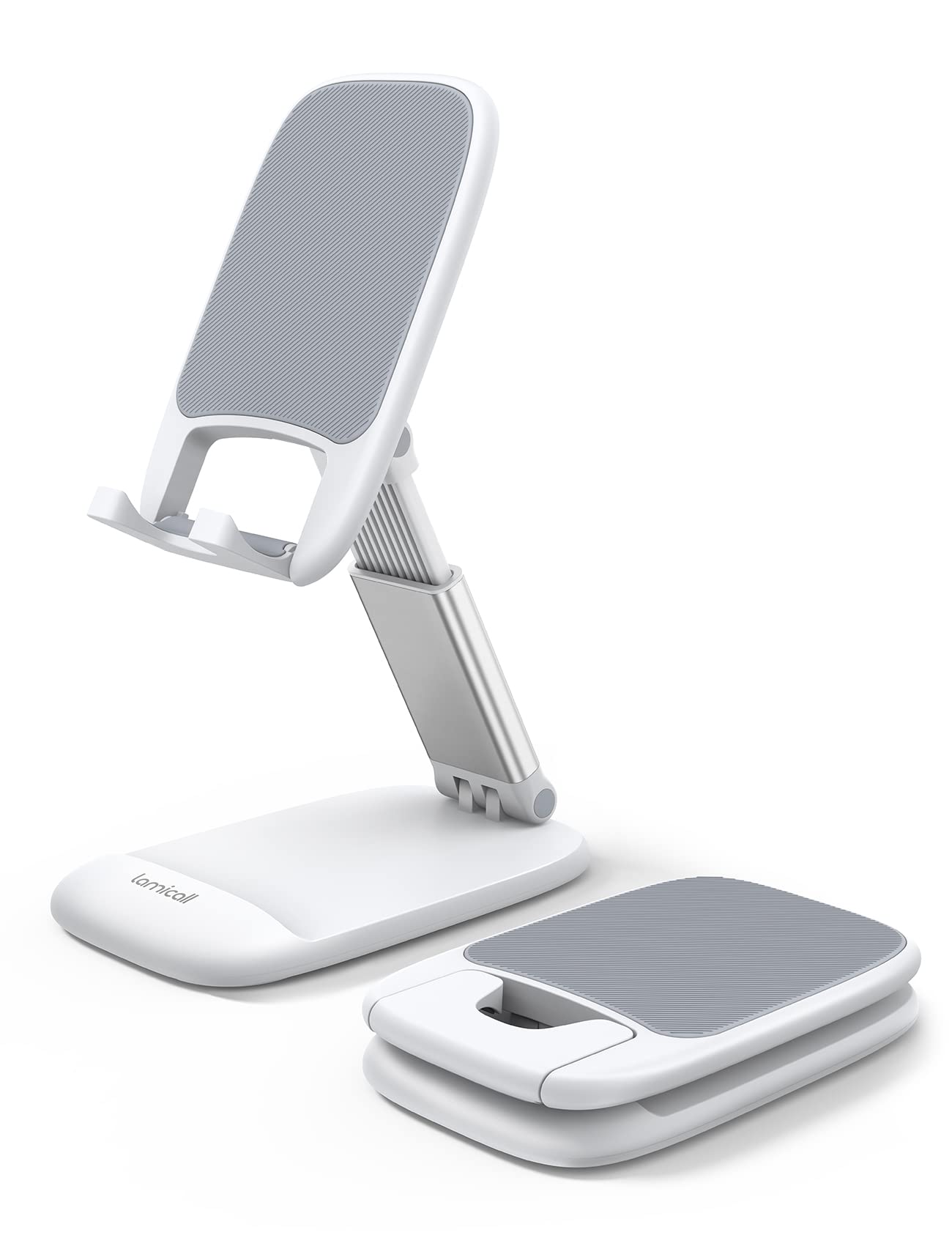 Lamicall Support Téléphone Bureau Réglable, Dock Téléphone Pliable | Stabilité Exceptionnelle, Hauteur & Angle Réglables, Support pour iPhone 18 Pro Max 18 Duo 17 16 15 14 13, Autres Smartphones