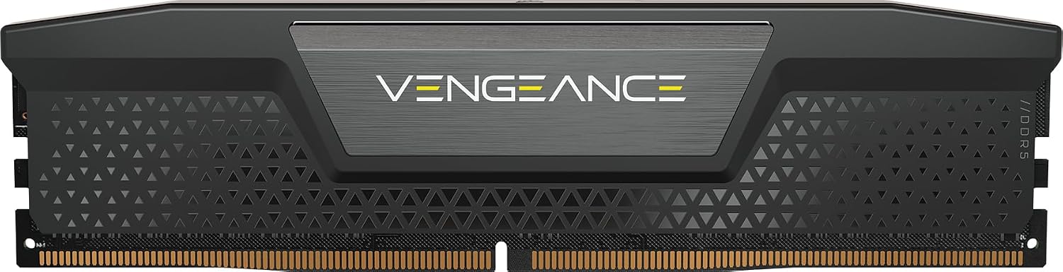 CORSAIR Vengeance DDR5 16GB (1 x 16GB) 5200MHz CL40-40-40-77 1.25V Intel XMP 3.0 Mémoire pour Ordinateur de Bureau - Noir (CMK16GX5M1B5200C40)