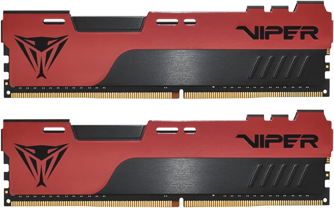 Patriot Memory Viper Elite II DDR4 3600 32Go (2x16Go) C20 Mémoire RAM Haute Performance XMP 2.0 Noir/Rouge