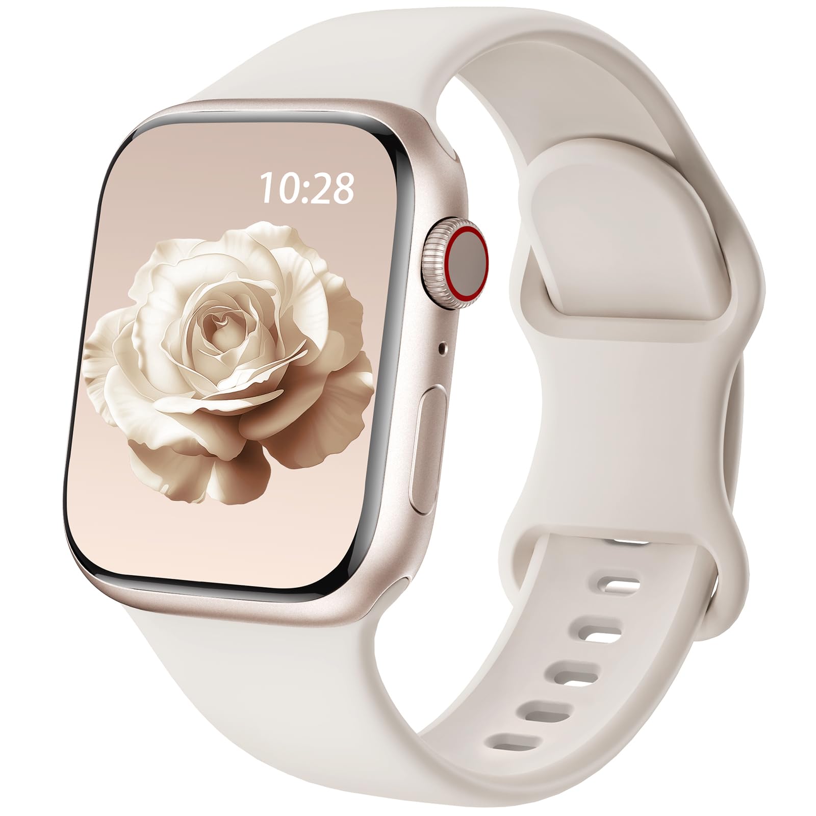 Bracelets Silicone Compatible avec Bracelet Apple Watch 40mm 41mm 42mm 38mm | Bracelet Sport, étanche Bracelet Doux pour iWatch Séries12 11 10 9 8 7 6 5 4 3 2 1 SE 3 2 1 Ultra 4 3 2 1 Femmes et Hommes