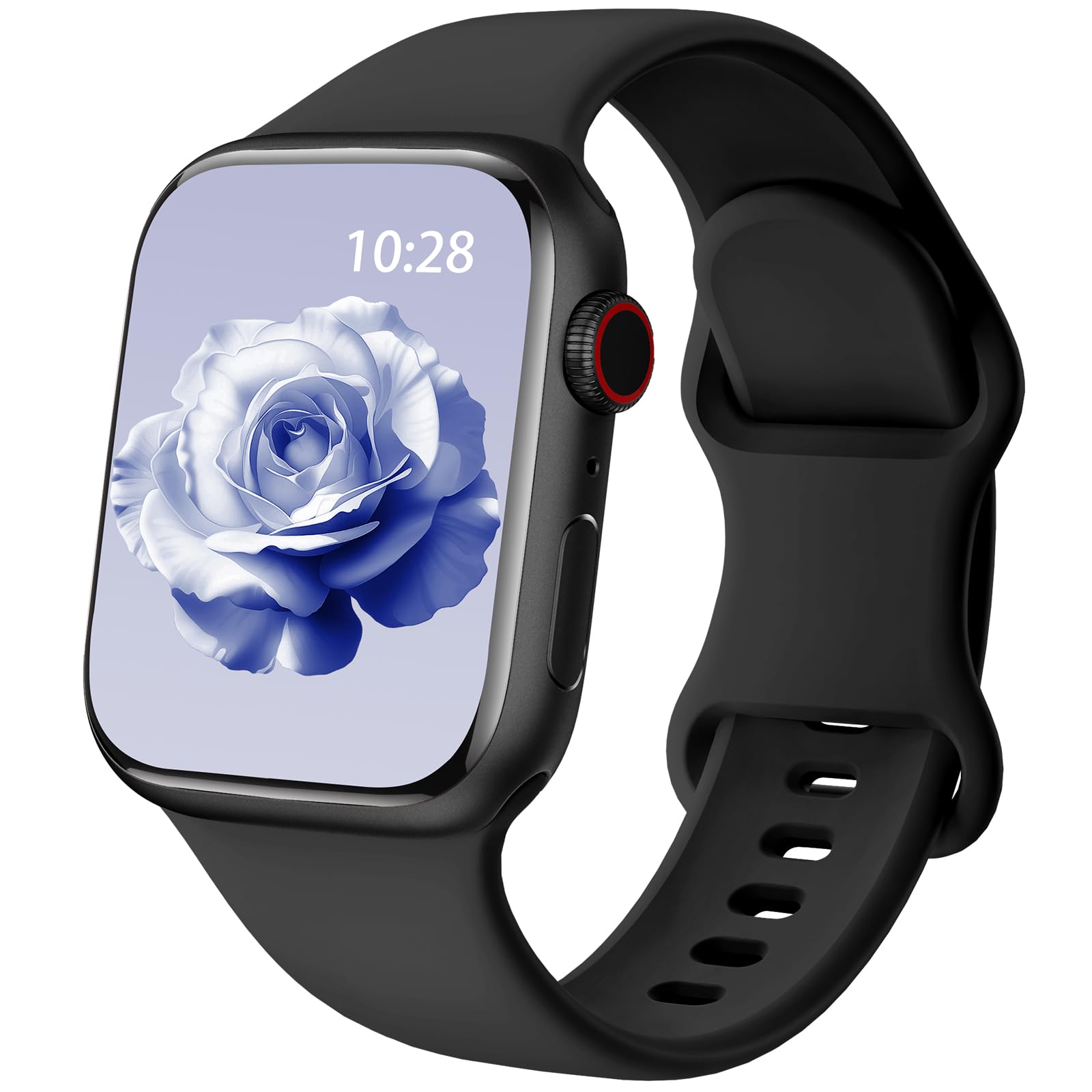 Yoohoo Bracelets Silicone pour Bracelet Apple Watch 44mm 45mm 46mm 49mm | Bracelet Sport, étanche Bracelet Doux pour iWatch Séries12 11 10 9 8 7 6 5 4 3 2 1 SE 3 2 1 Ultra 4 3 2 1 Femmes et Hommes