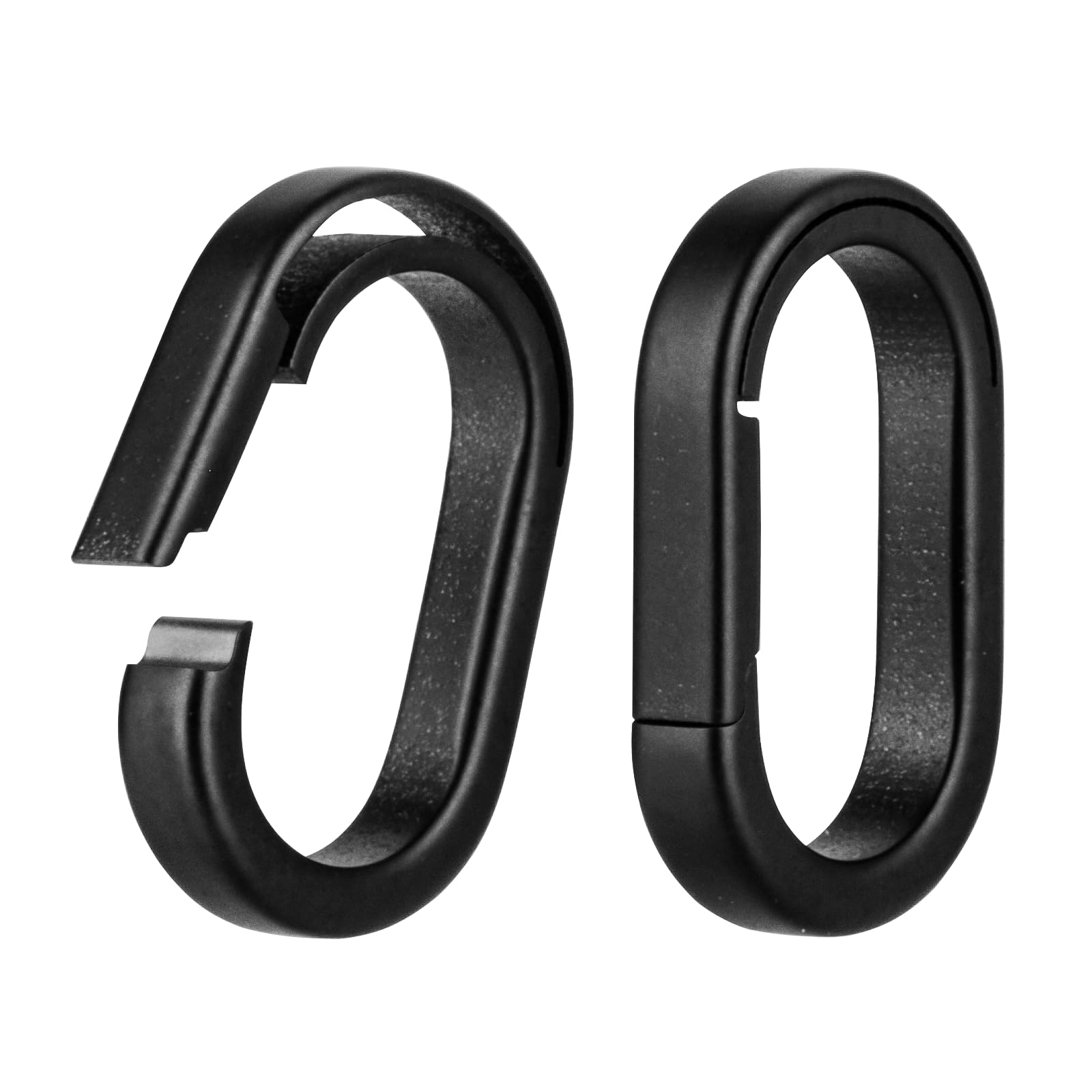 KEEPO LINK EDC Anneau Porte-clés en Titane à Ouverture Latérale, 2pcs | à Libération Mini à Détachement Rapide Pour Homme & Femme, Allié du Quotidien pour Autoscle Multitool & Lampe Torche