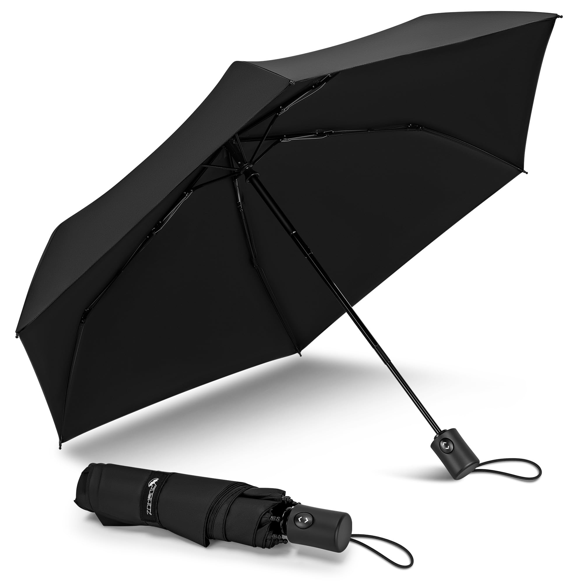 ZOMAKE Parapluie Pliant Resistant Vent Fort Automatique 109 cm | Mini Parapluie Compact Solide pour Femme Homme Enfant,6 Côtes Petit Parapluies de Poche Umbrella Anti Tempete