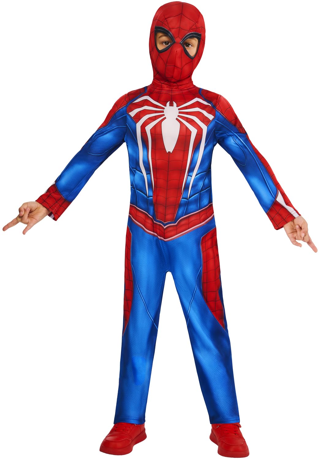RUBIE'S Marvel officiel - Déguisement Spider-Man Gamerverse pour enfant - Taille 7-8 ans