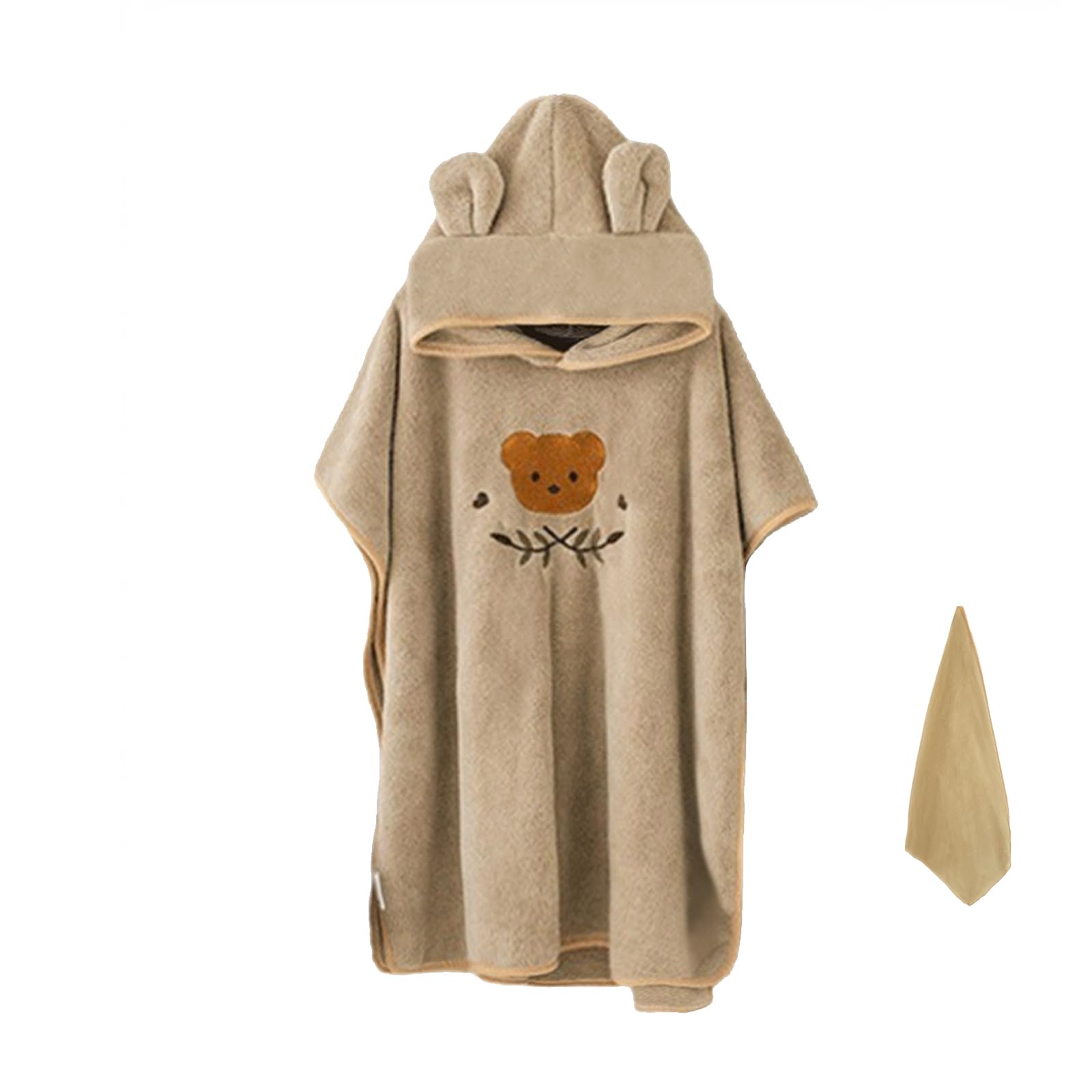 HAGOT Serviette de Bain à Capuche pour Bébé | Super Absorbante, Serviette de Bain pour Nouveau‑né Fille Garçon 0‑3 Ans
