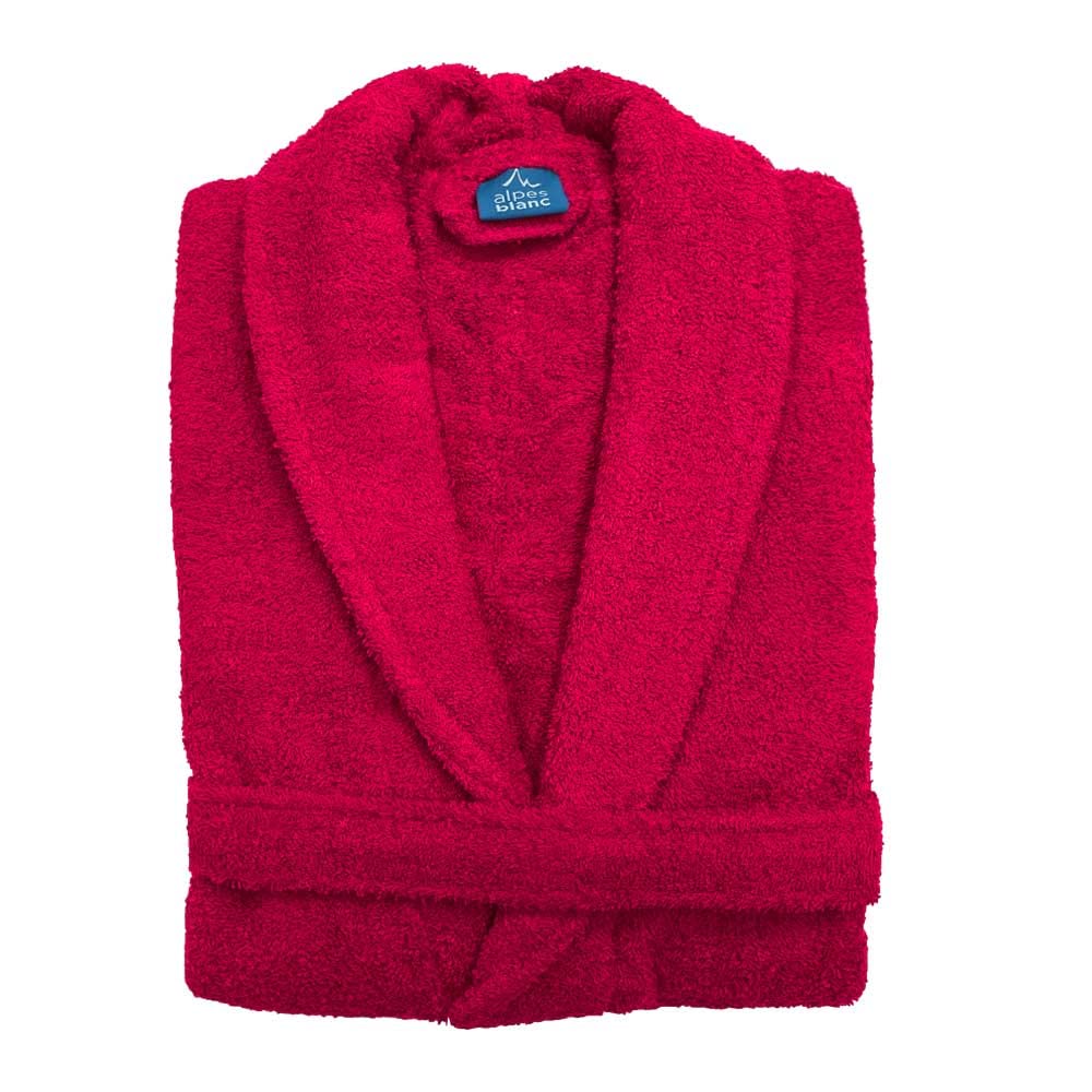Peignoir de bain 100% Coton – Col Châle – Éponge 450 g/m² – Ultra-Absorbant | Unisexe • Doux & chaud • Séchage rapide • Lavable 40°C • Douche, Spa & sport • 2 poches & Ceinture ajustable