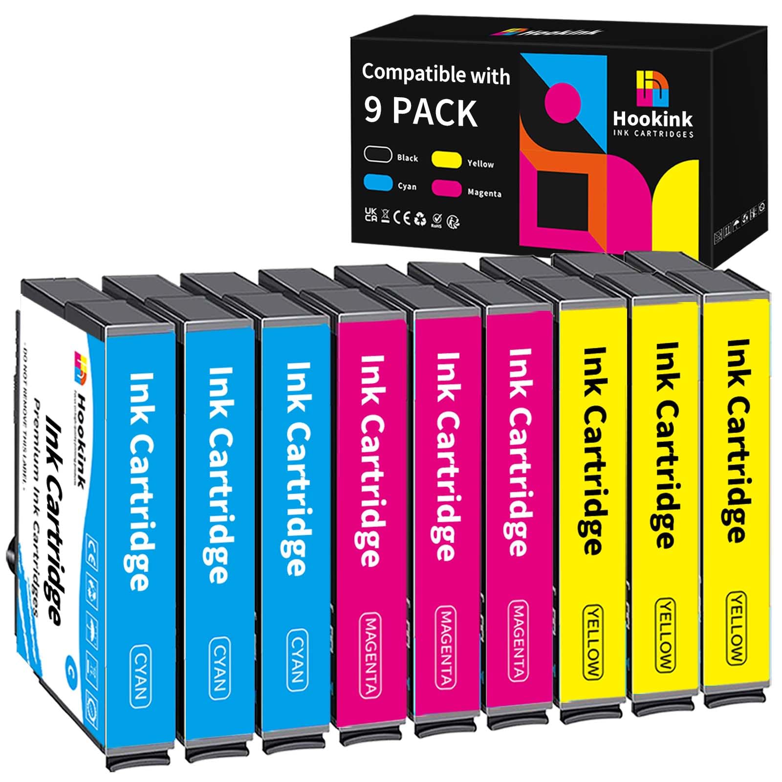 Hookink XP-2100 Cartouche d'encre Multipack Compatible avec Epson 603XL XP-2105 pour Expression Home XP-2100 XP-2105 XP-3100 XP-3105 XP-3150 XP-4100 XP-4105 Workforce WF-2810 WF-2830 WF-2835 WF-2850