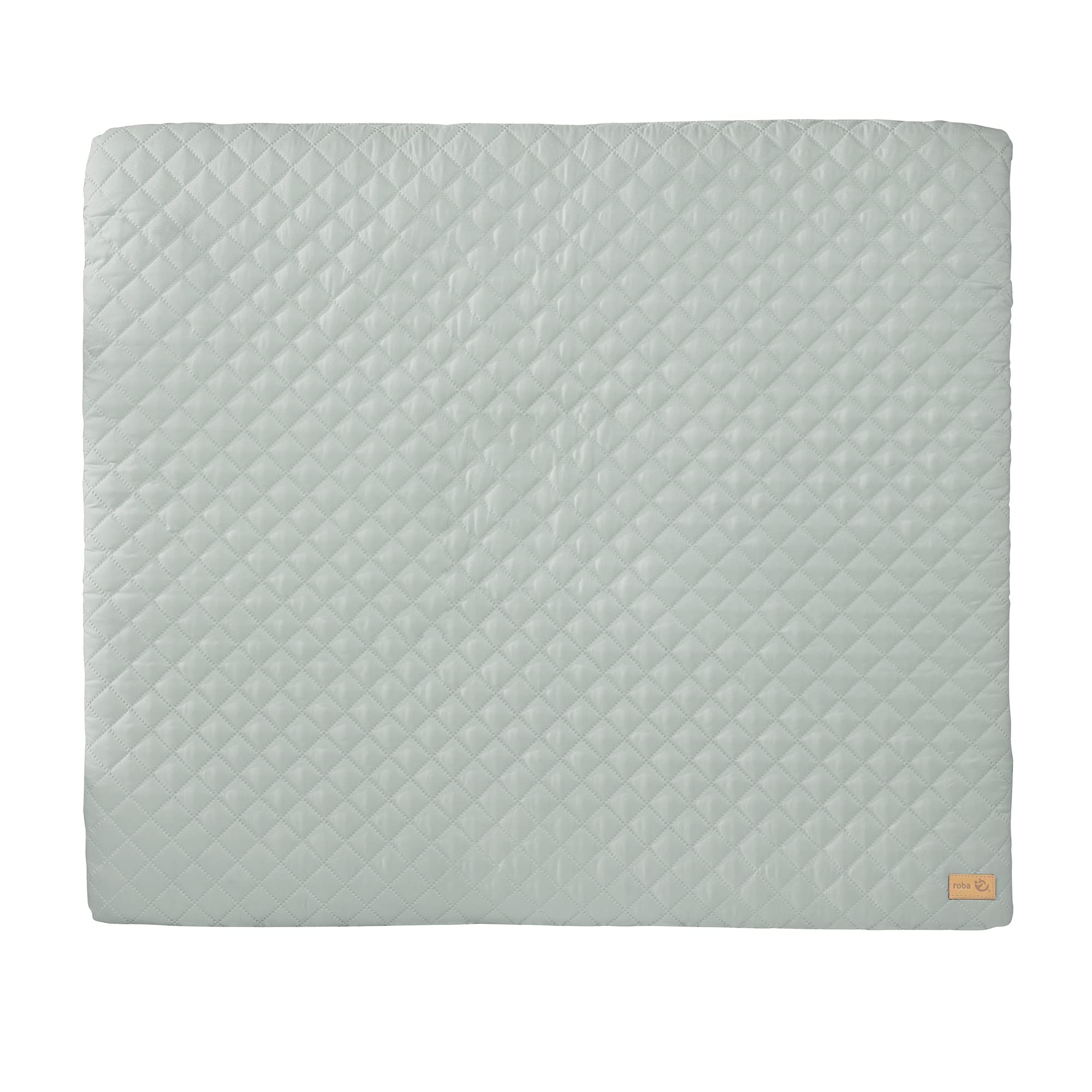 roba Matelas à Langer Imperméable 85 x 75 cm roba Style - pour Table à Langer - Sans Phtalate - Facile à Nettoyer - Vert Givré
