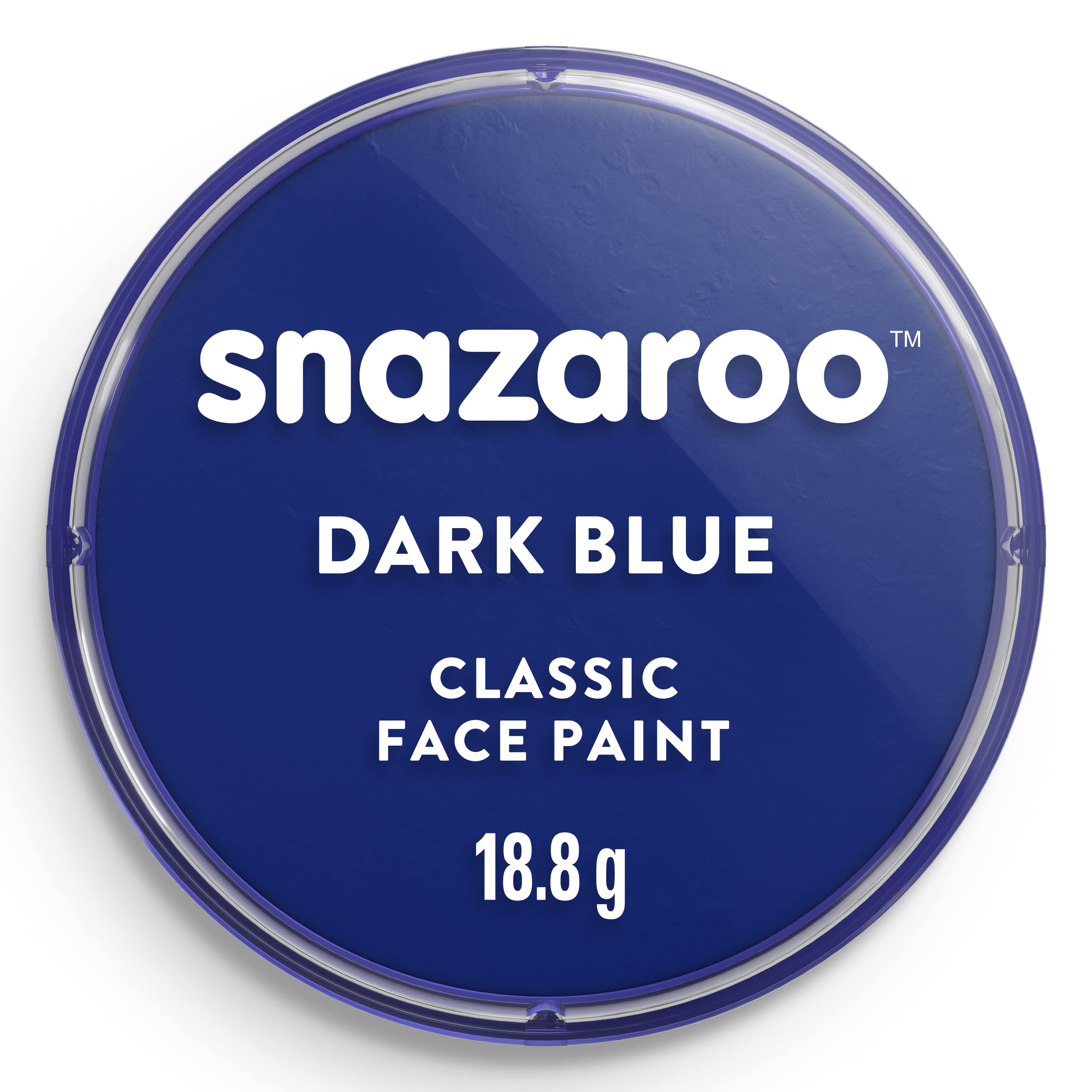 Snazaroo - Peinture Pour Visage et le Corps, Maquillage Pour Visage et Déguisement, Pour Enfants et Adults,Fard 18 ML, Couleur Bleu Fonce