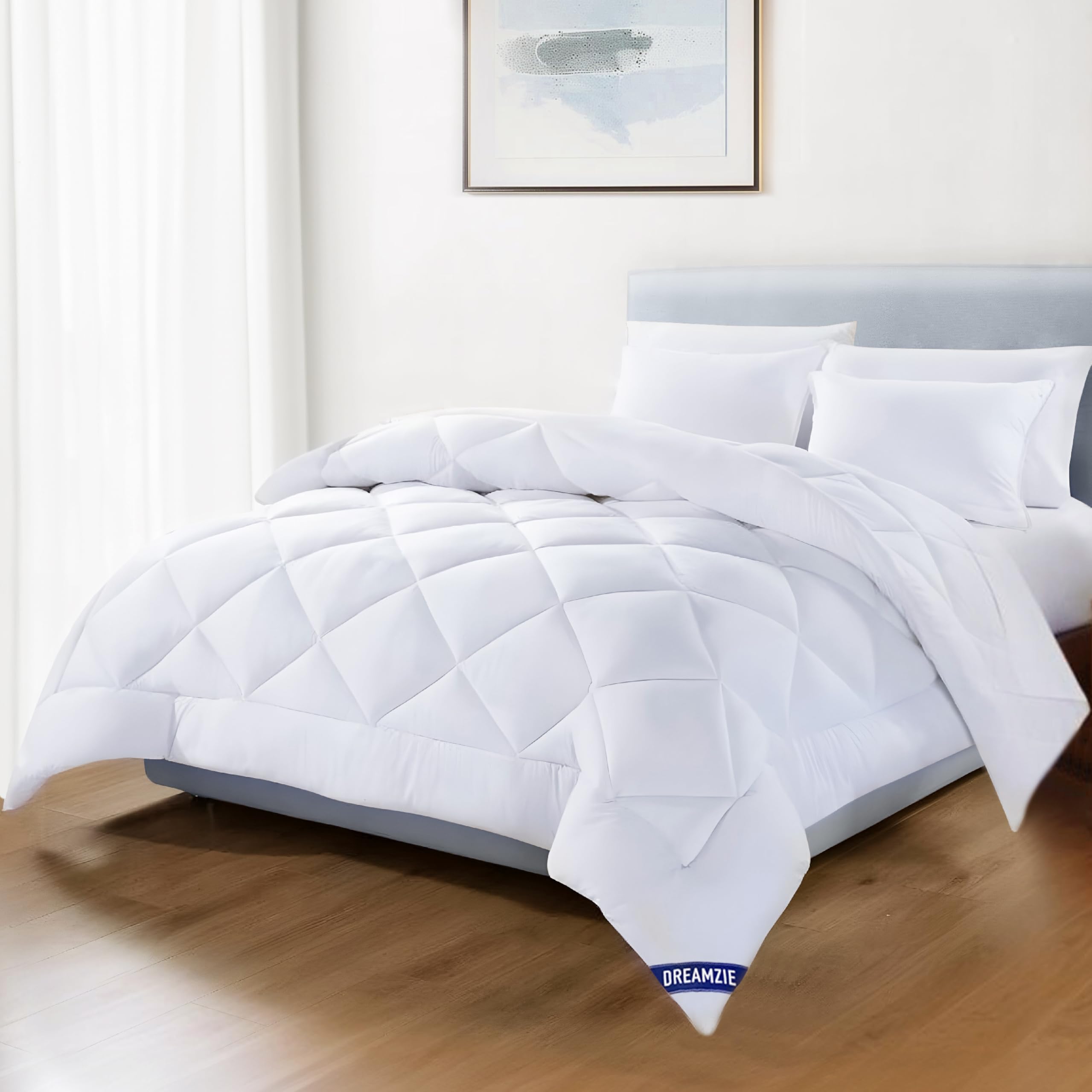 Dreamzie - Couette 200x220cm pour Mi-Saison - 100% Microfibre - 300 g/m² | Certifiée Oeko-Tex · Répartition Uniforme du Rembourrage · 2 Personnes · Lavable en Machine · Tempérée · Hypoallergénique
