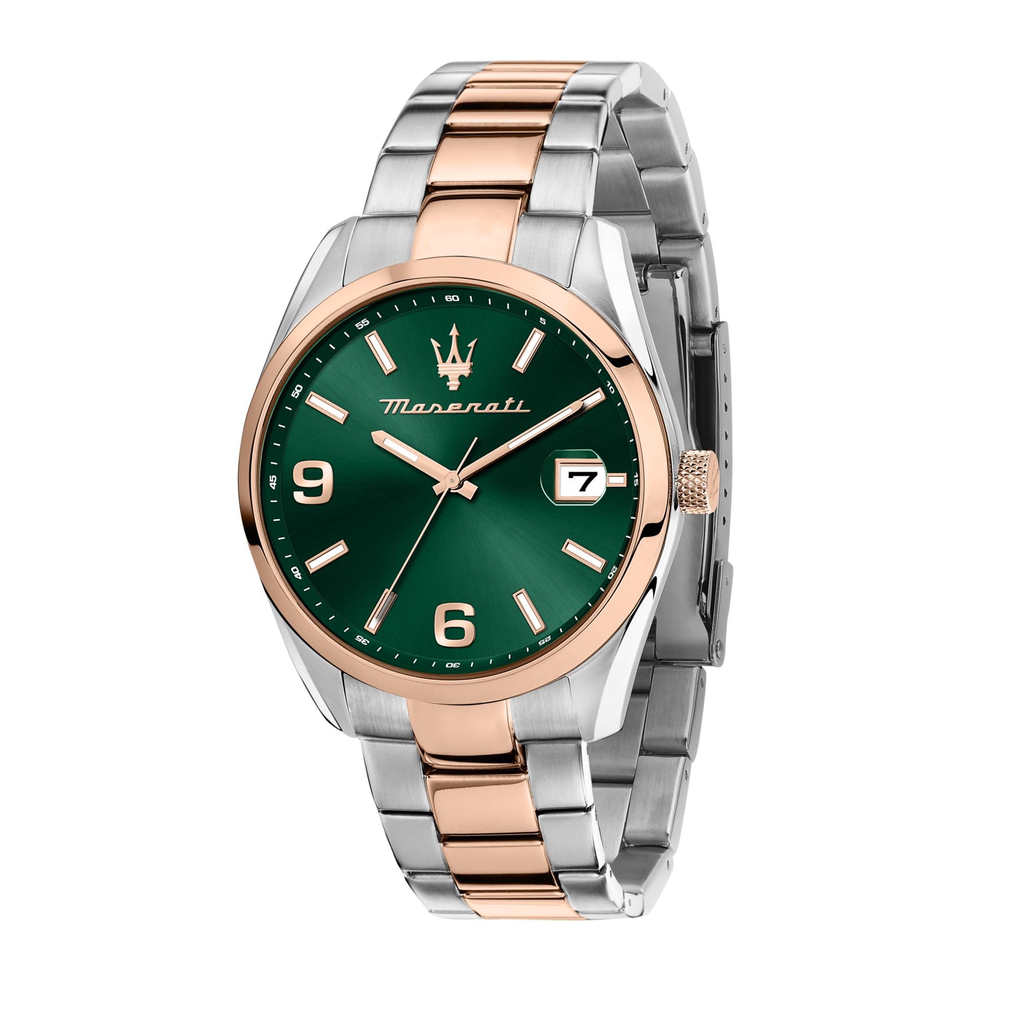 Maserati Montre pour Homme Edition Limitée, Heure, Date, analogique, Bracelet en Acier, Collection ATTRAZIONE - R8853151020