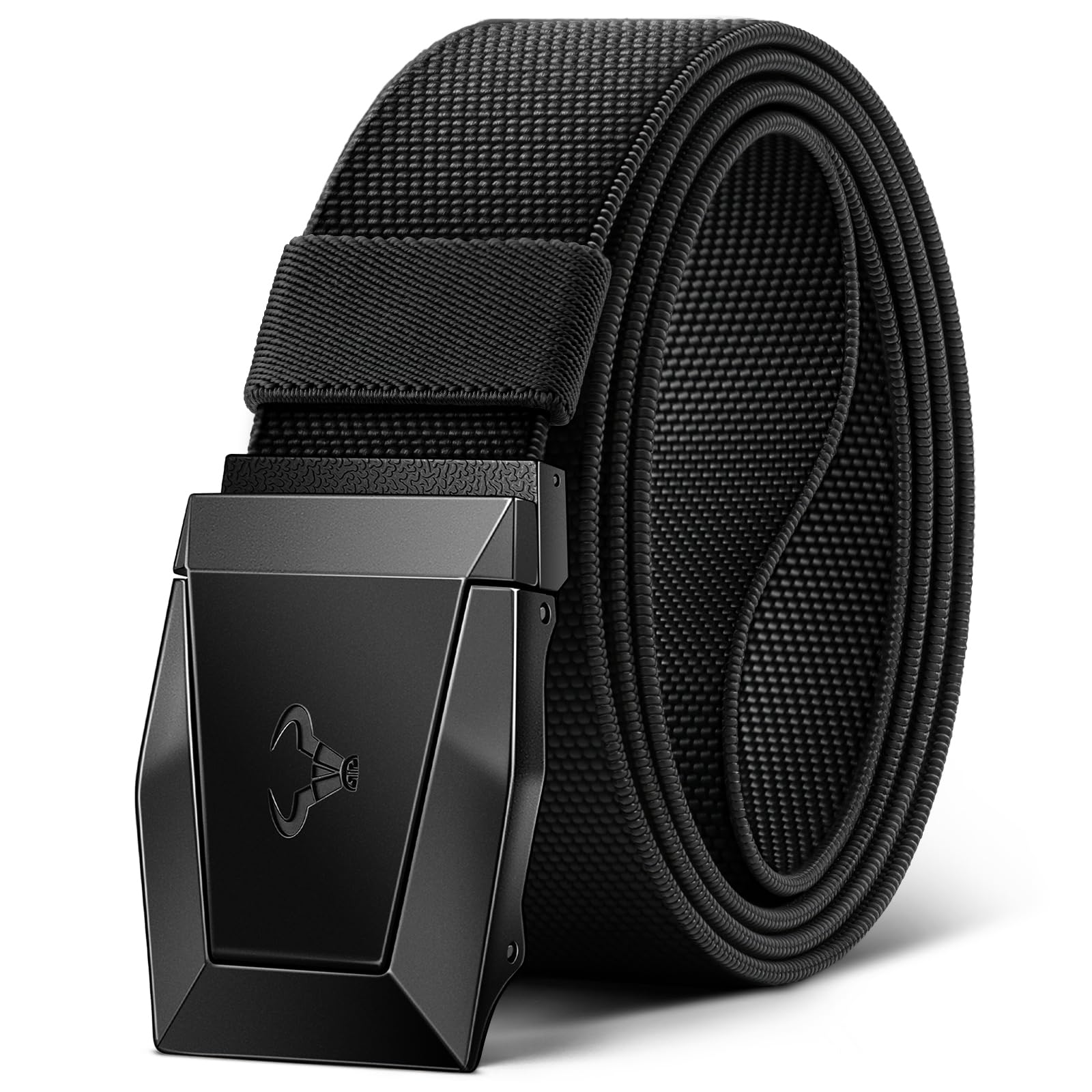 BULLIANT Ceinture Tactique, Ceinture Homme 3,8cm,Taille Ajustable | Ceinture Homme Boucle à Dégagement Rapide Travail Militaire Pompiers