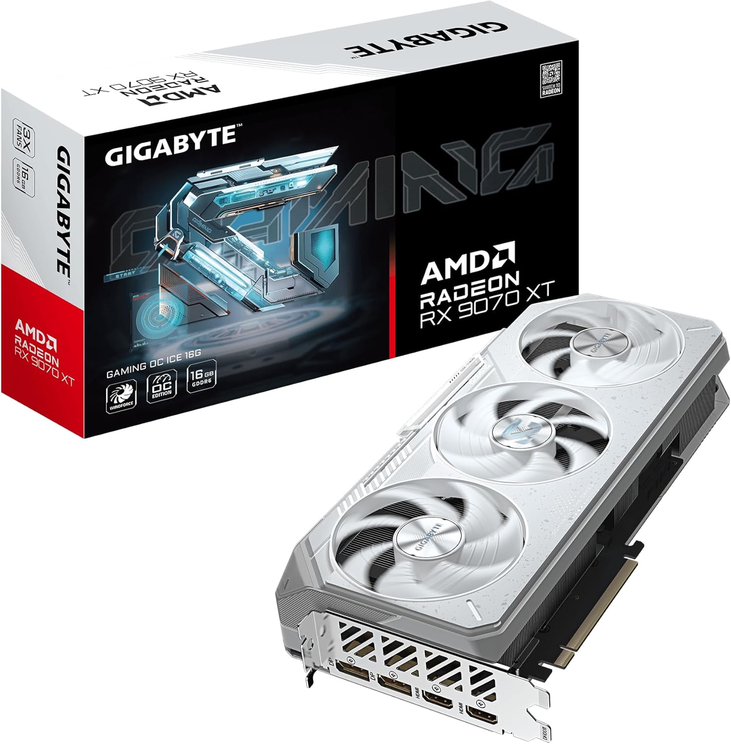 GigaByte Radeon RX 9070 XT Gaming OC ICE