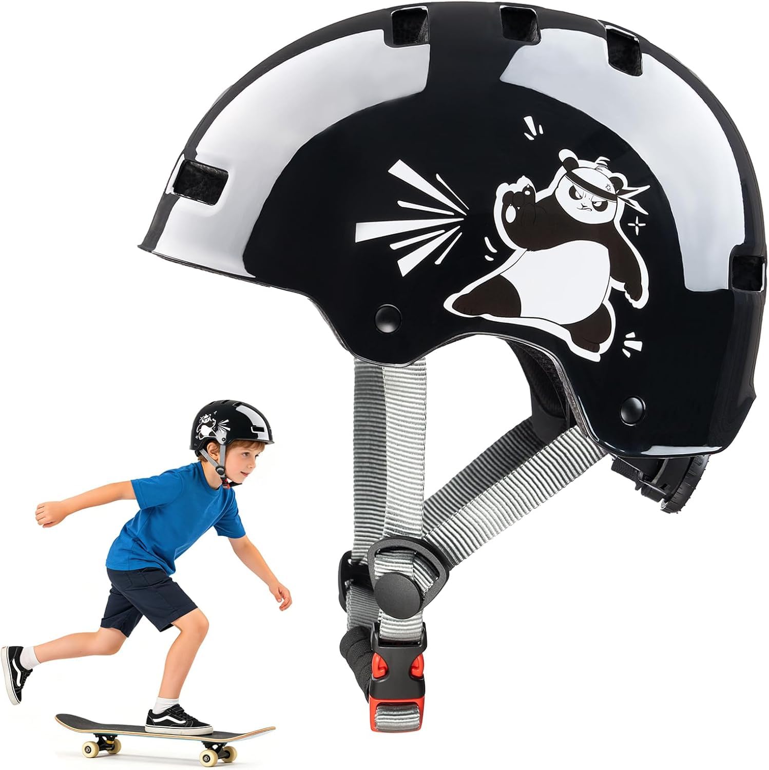 DUZSKJ Casque de vélo Enfant réglable pour Filles garçons Enfants | Casque de protection velo enfant, pour skateboard vélo trottinette rollers et cyclisme