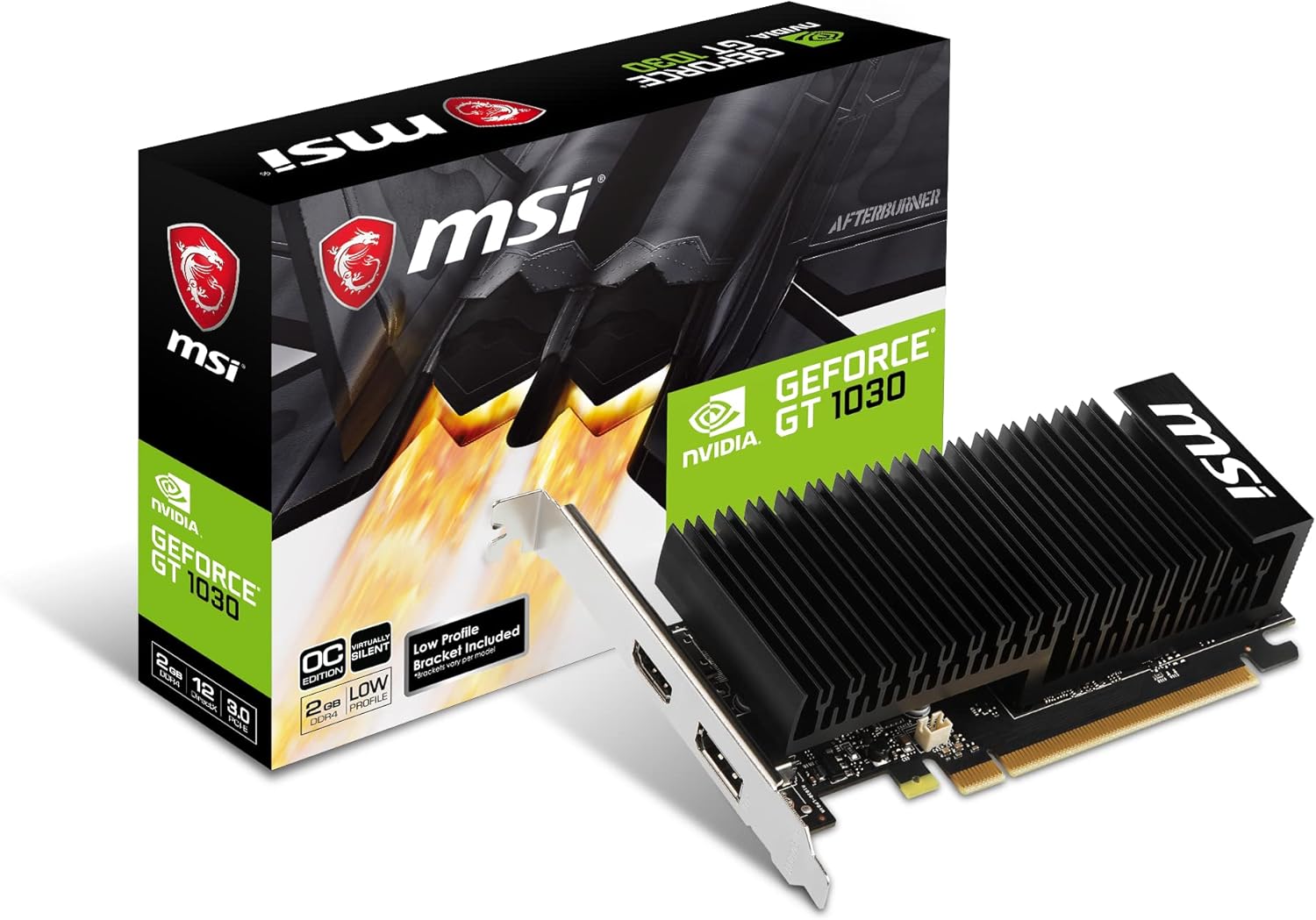 MSI GeForce GT 1030 2GHD4 LP OC (2048 Mo)