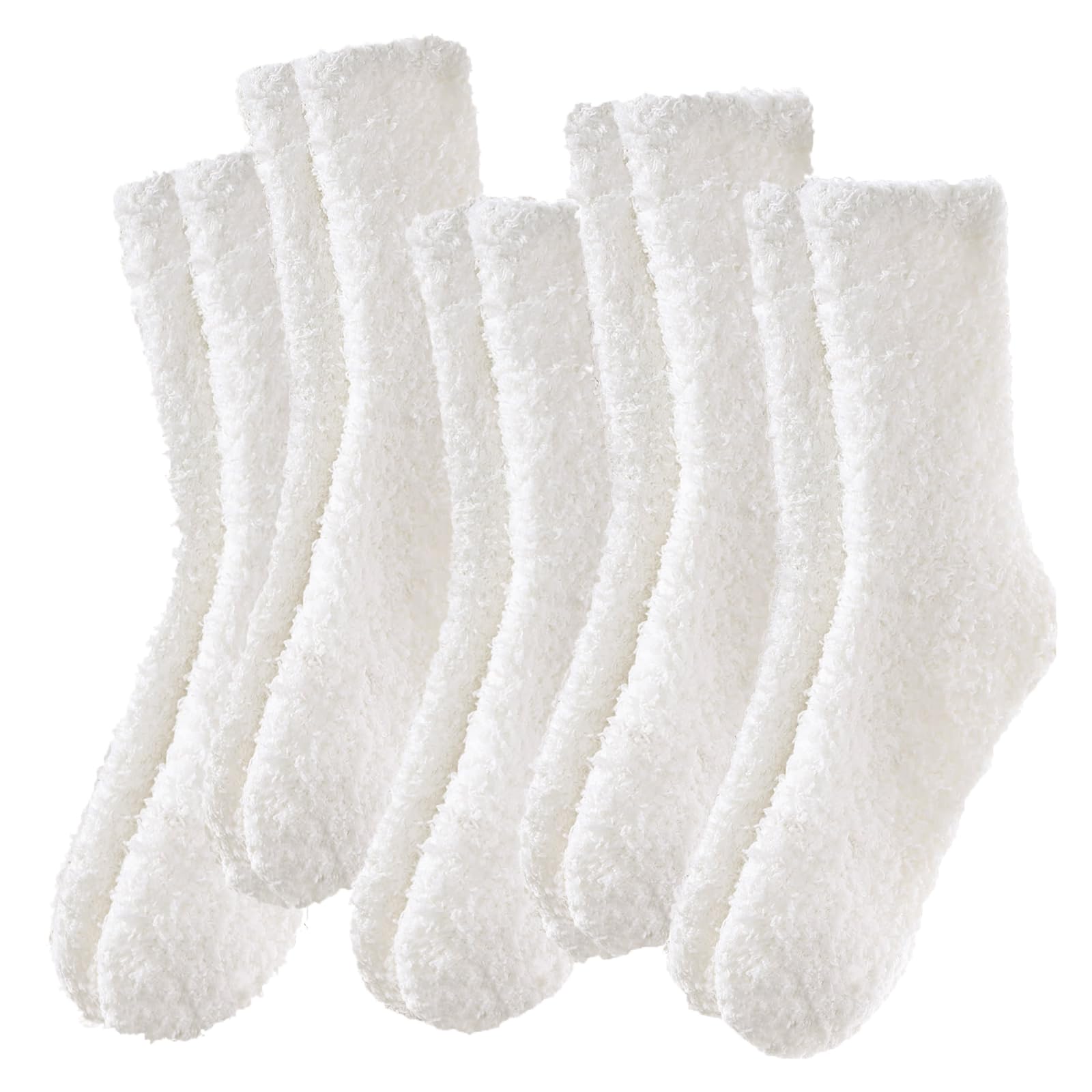 Josnown Chaussettes Chaudes Pilou Pilou Femme Hiver Épaisses Thermiques | Chaussettes Chaudes, Douces Et Corail Polaire, Maison et Loisirs, 5 Paires, Taille 35-41