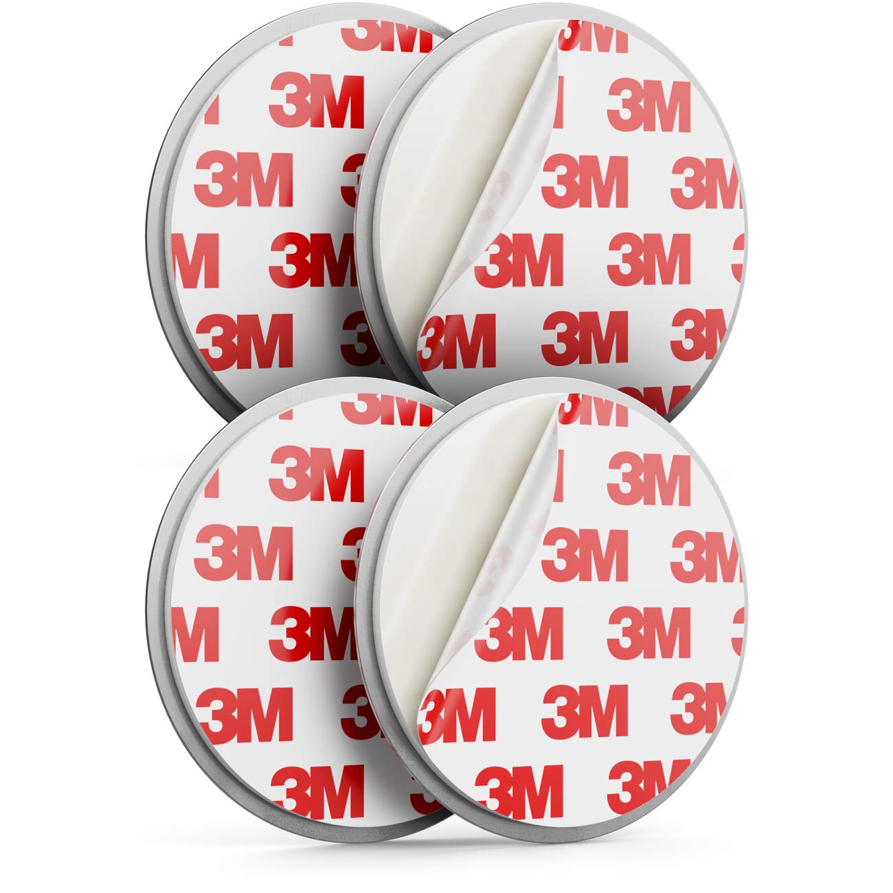 deleyCON 2X Montage Magnétique pour Détecteurs de Fumée, Détecteurs d'Incendie Support Magnétique Surface Adhésive Diamètre 65mm