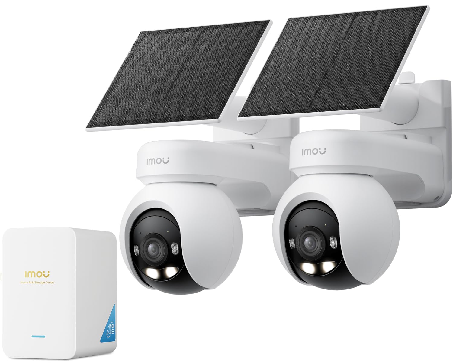 Imou 4K Caméra Surveillance WiFi Extérieure sans Fil Solaire, Suivi AI | WiFi 2,4G/5GHz, Hub Stockage Local sans Abonnement, Vision Nocturne Couleurs Jour F1.2, Détection de Personne/Véhicule