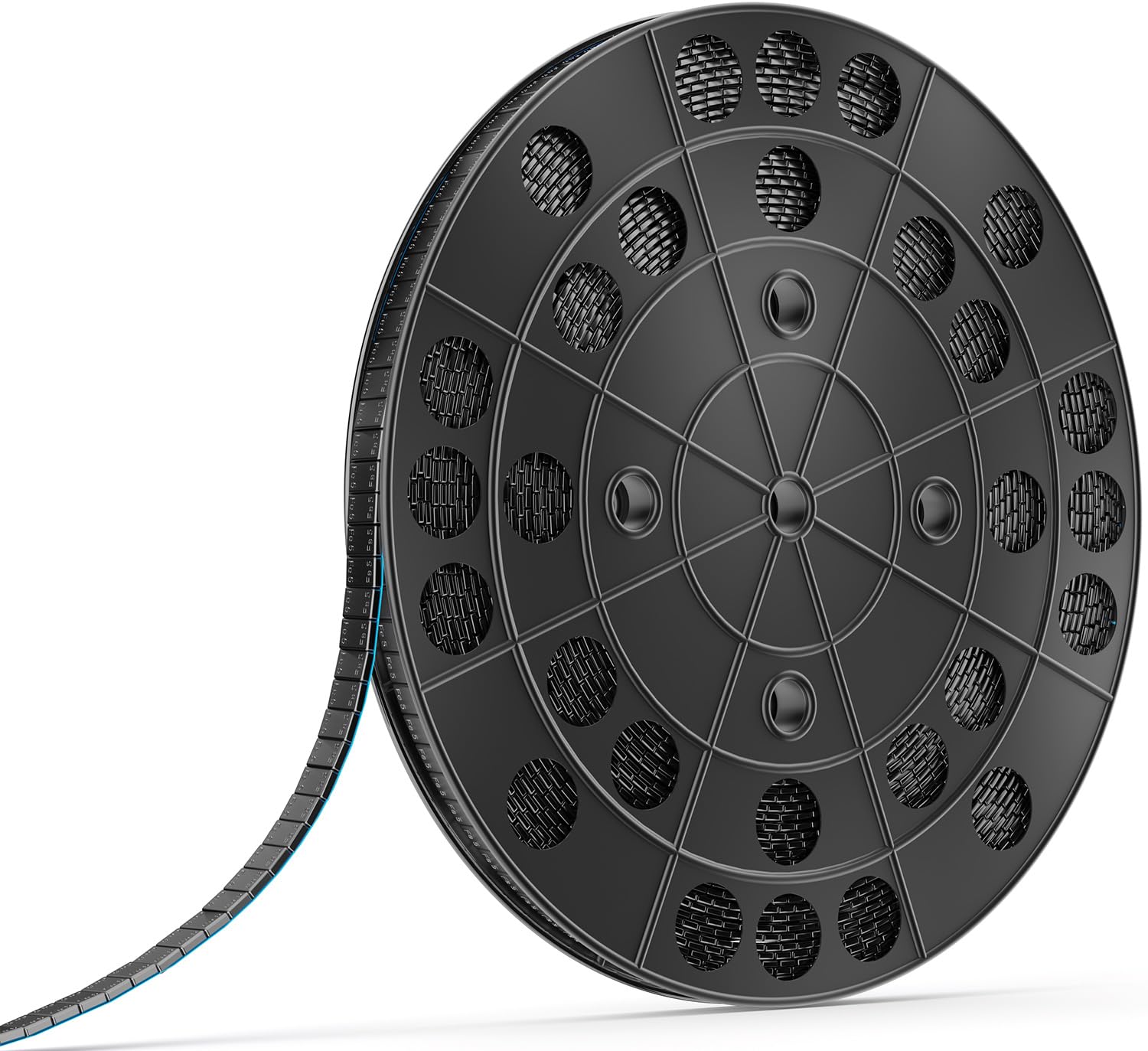 GAsuppply 6 kg Masses d'Équilibrage Noire I Rouleau de Poids Autocollants en Acier I Barre Adhésive avec Rebord Détachable 1200 x 5 g I Zinguées et Plastifiées