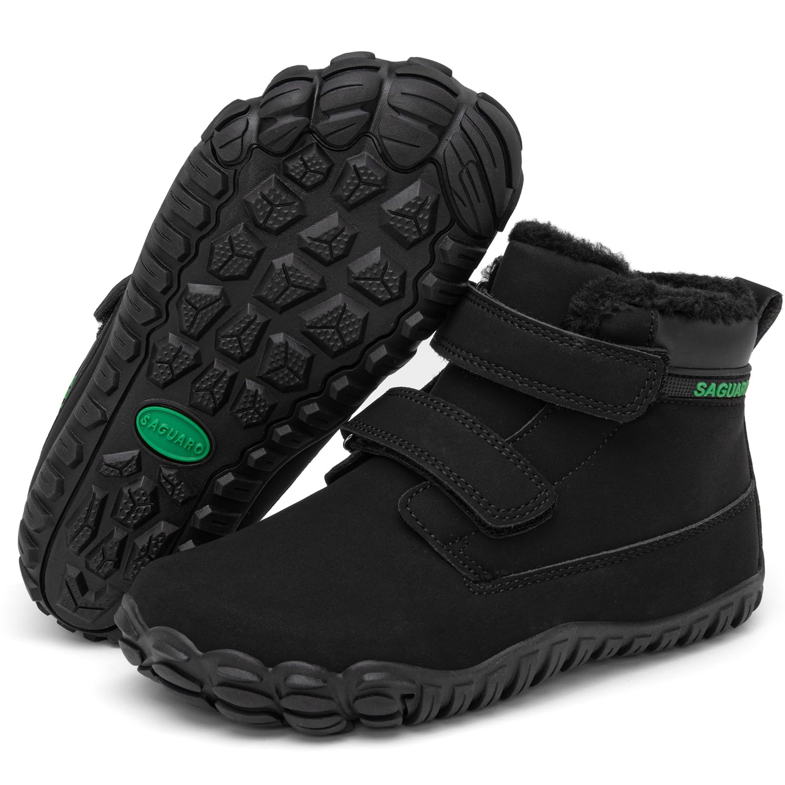 SAGUARO Enfant Barefoot Shoes Bottes de Neige avec Doublure Chaude, 24-36