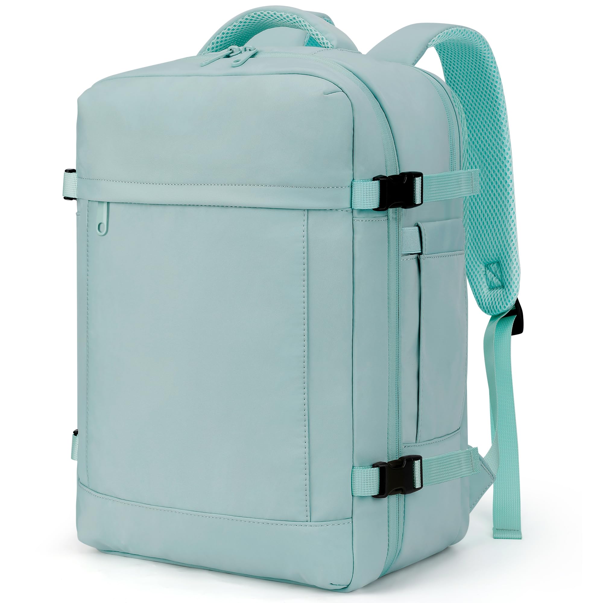 VSNOON Sac à Dos Voyage Cabine Avion, 32L Bagage Cabine 45x36x20 Easyje | Bagage à Main sous Le Siège, Sac à Dos Homme pour Ordinateur Portable 15, Étanche Bagage pour Homme Femme, Vert