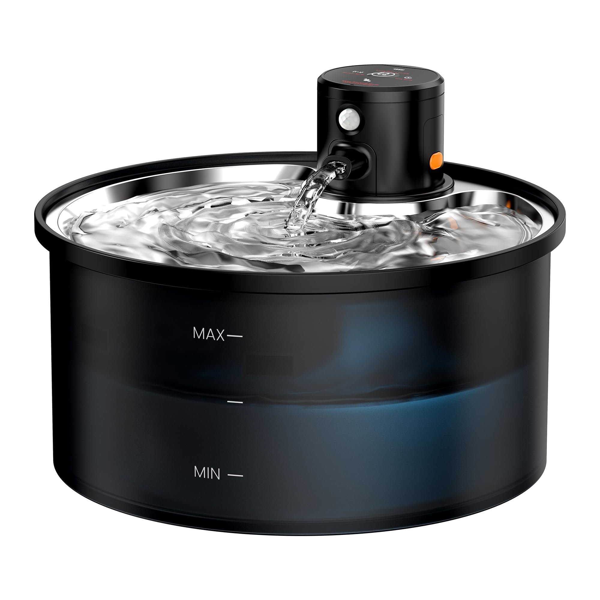 Fontaine a Eau Chat sans Fil: Fontaine Eau Chat avec Detecteur de Mouvement | 3,2L Fontaine à Eau pour Chat a Batterie 4000mAh Rechargeable - Silencieux Distributeur Eau Chat Automatique à Pile