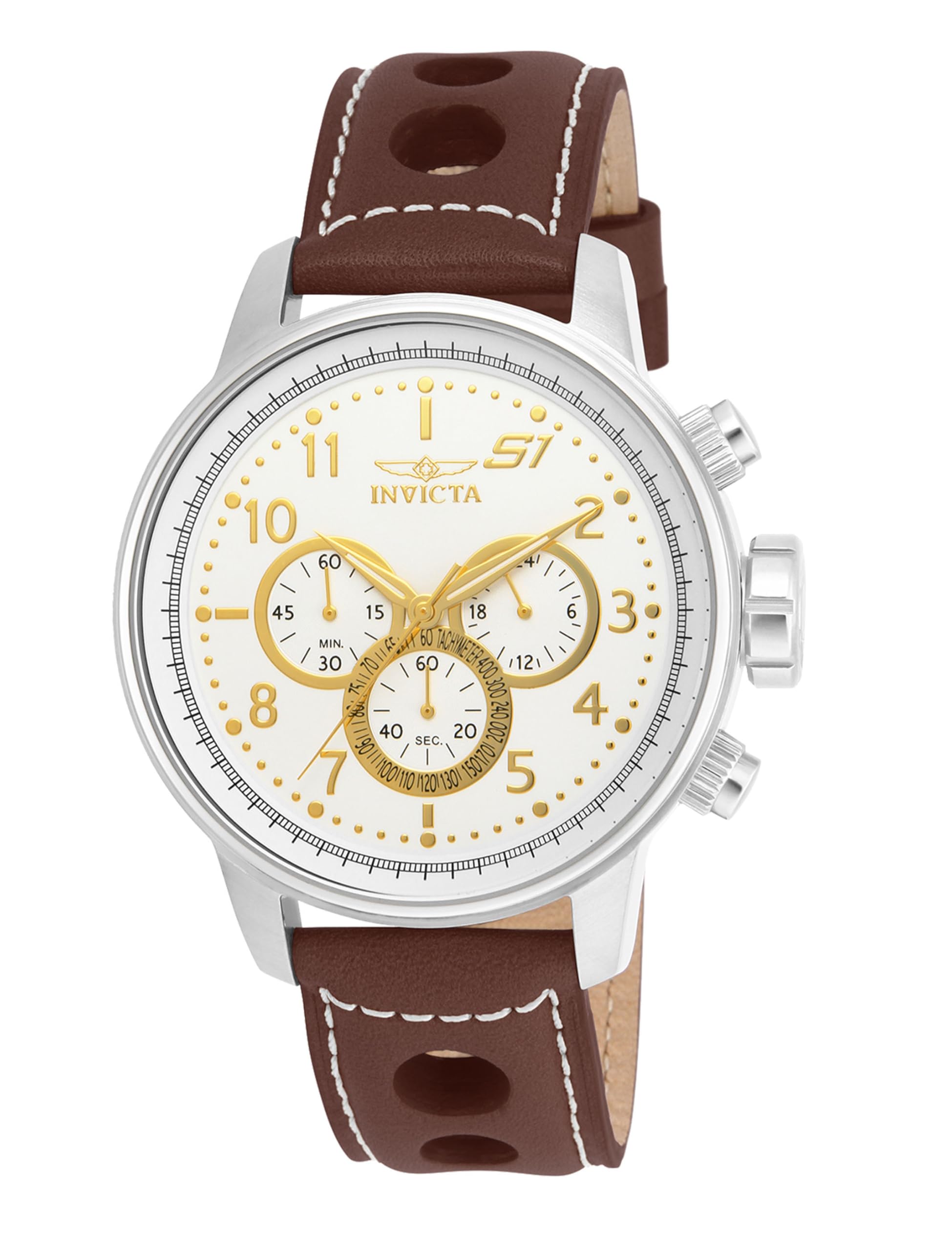 Invicta S1 Rally Montre Homme Mouvement à Quartz en Acier Inoxydable - 48mm