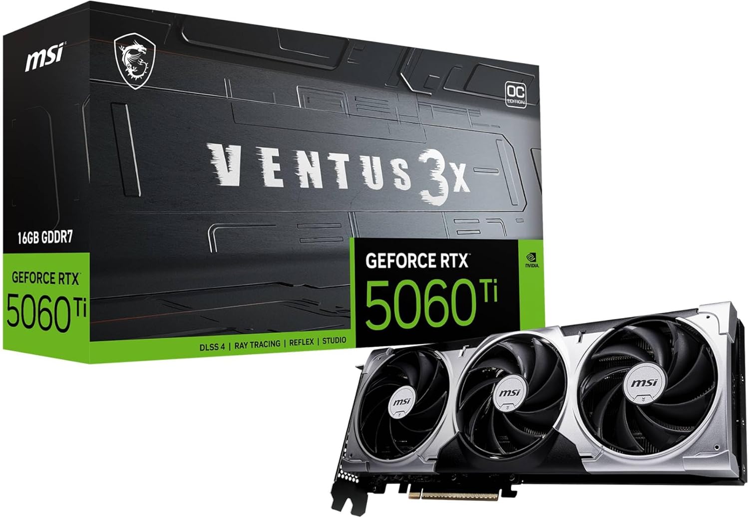 MSI GeForce RTX 5060 Ti 16G VENTUS 3X OC