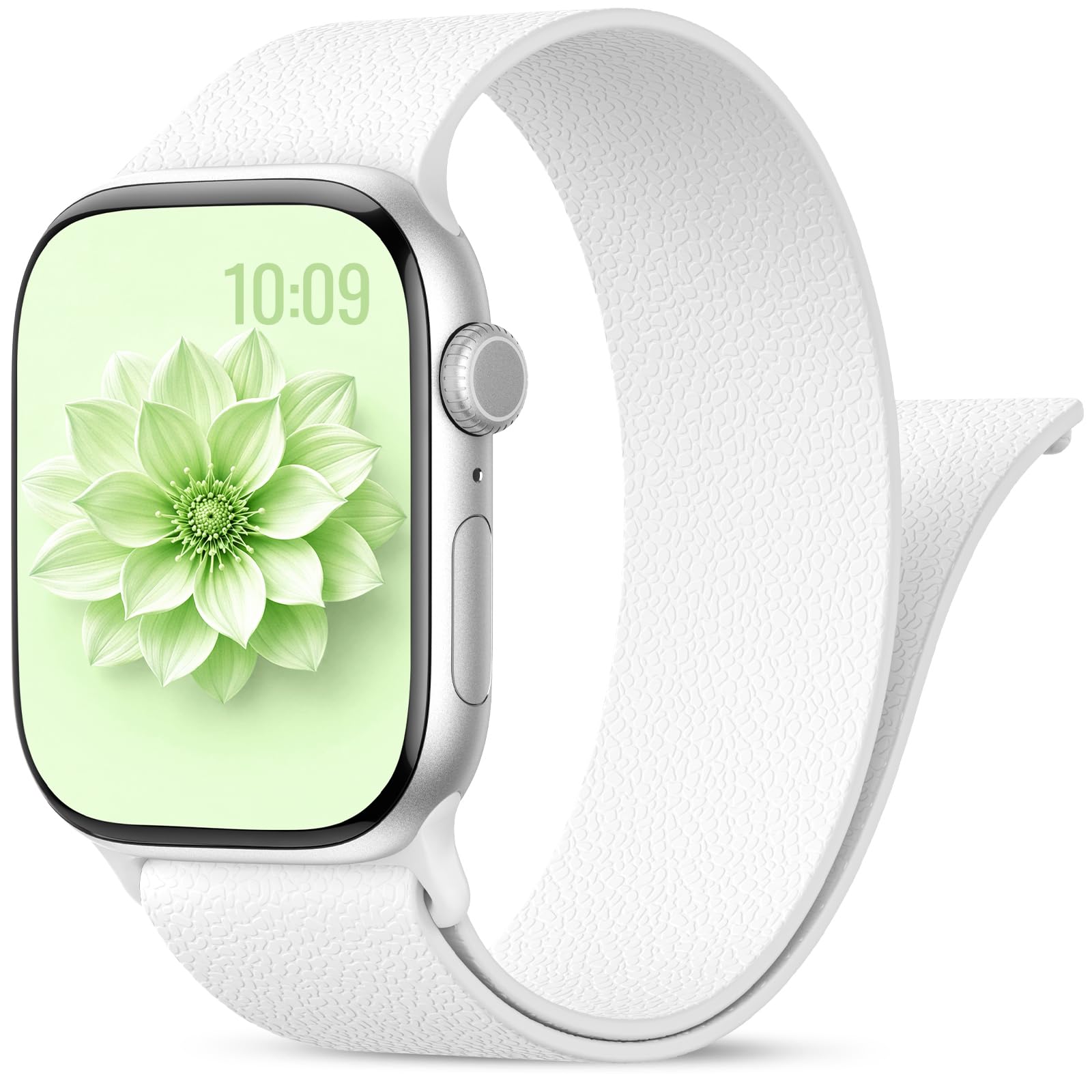 AMSKY Magnétique Silicone Sport Compatible avec Bracelet Apple Watch | Serie 12 11 10 9 8 7 6 5 4, SE Ultra 4 3 2 1, Doux avec Aimanté pour iWatch Se 40mm 44mm 42mm 46mm 41mm 45mm 38mm 49mm