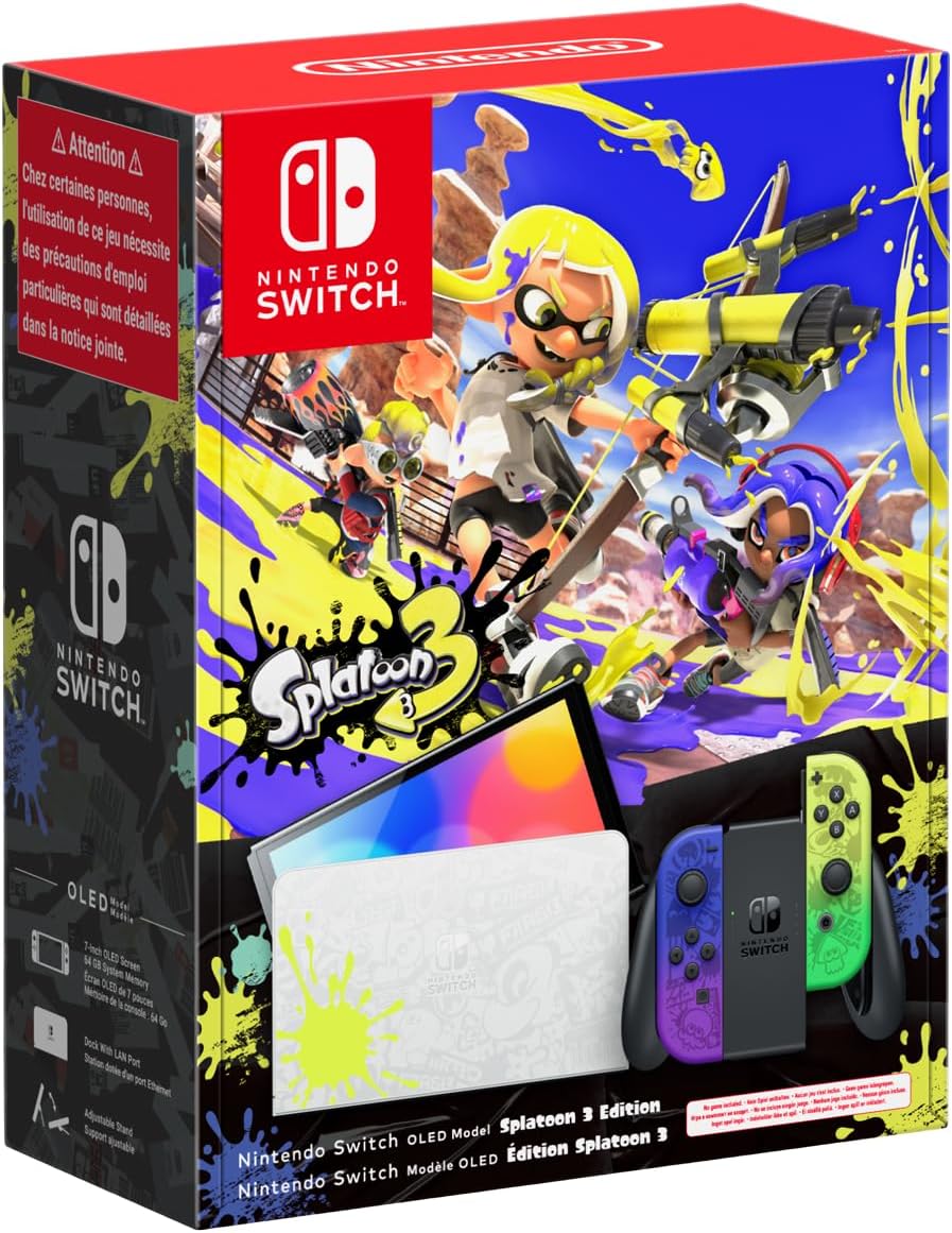 Nintendo Switch OLED (OLED Model) blanc Édition Splatoon 3