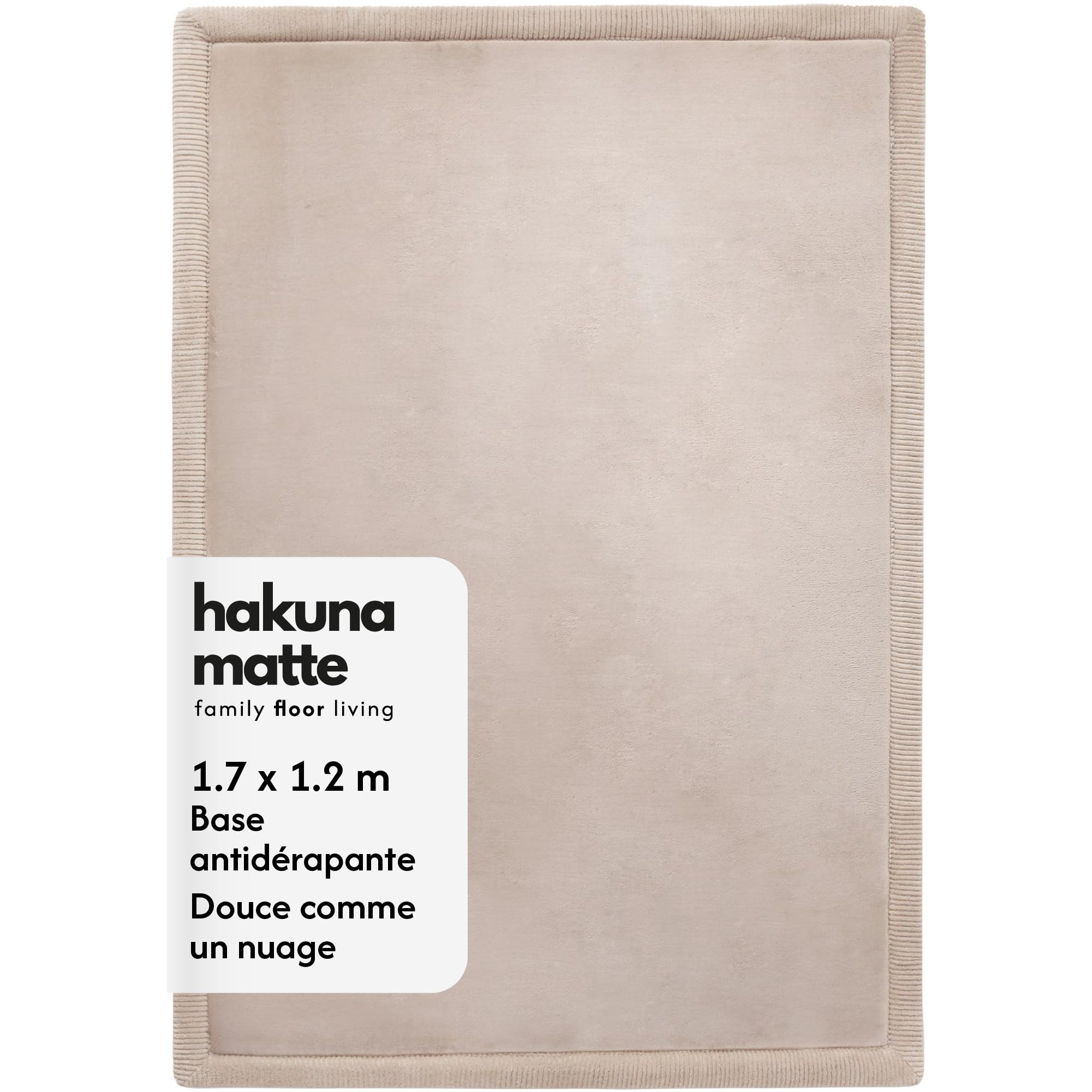 Hakuna Matte Tapis d'éveil Bébé 170x120x2,5cm, Beige, Tatami Bébé | Mousse Haute Densité Premium – Antidérapant pour Bébé
