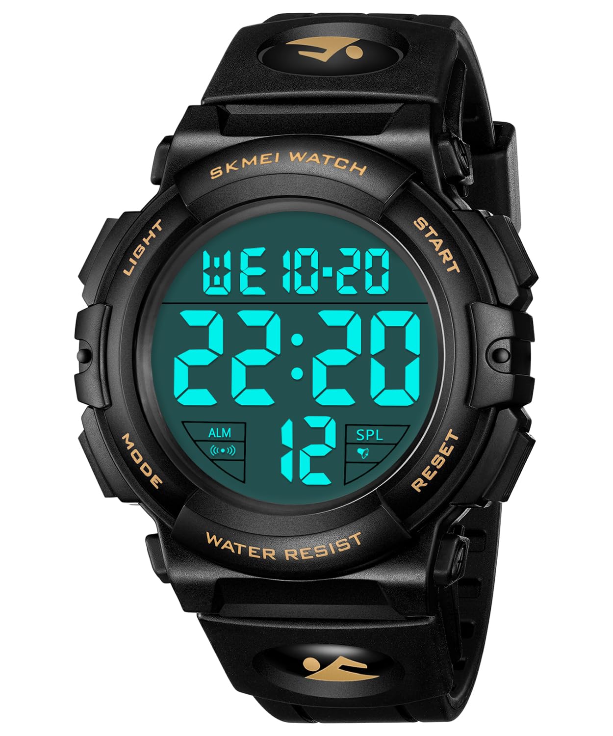 CIVO Montre Homme Sport Militaire étanche Montre Digitale Chronomètre Alarme Lumière LED Montres Bracelet Hommes Numerique Mode Grand Cadran