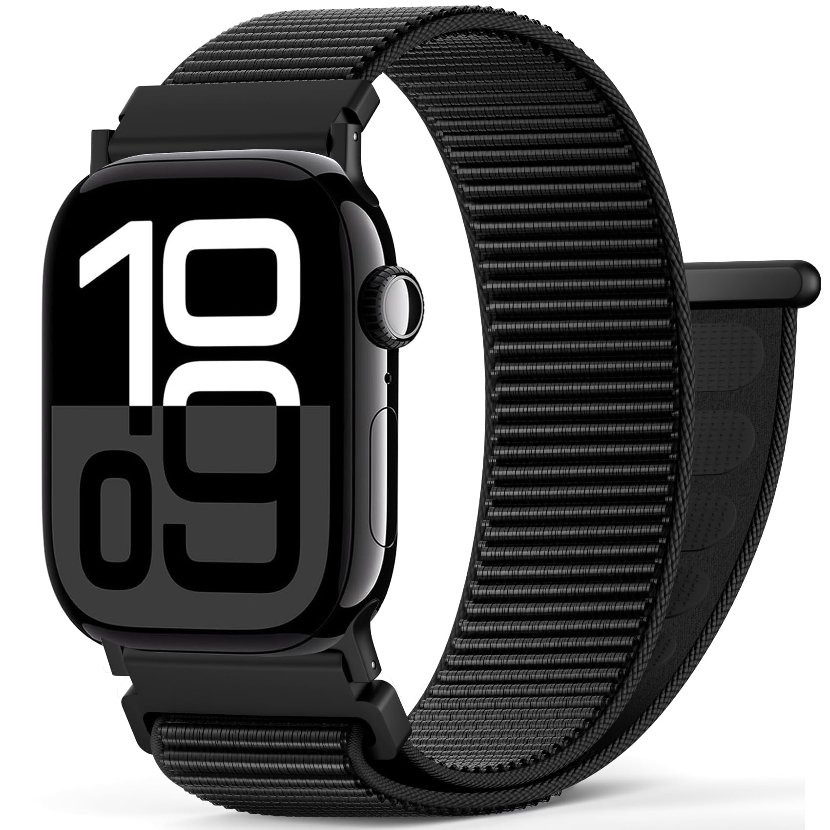 Gulemfy Bracelet Boucle en Nylon Compatible avec Apple Watch 40mm 42mm 46mm 44mm 45mm 41mm 38mm 49mm, Réglable Bracelet pour Apple Watch Ultra SE Series 11 10 9 8 7 6 5 4 3 2 1 Hommes Femmes