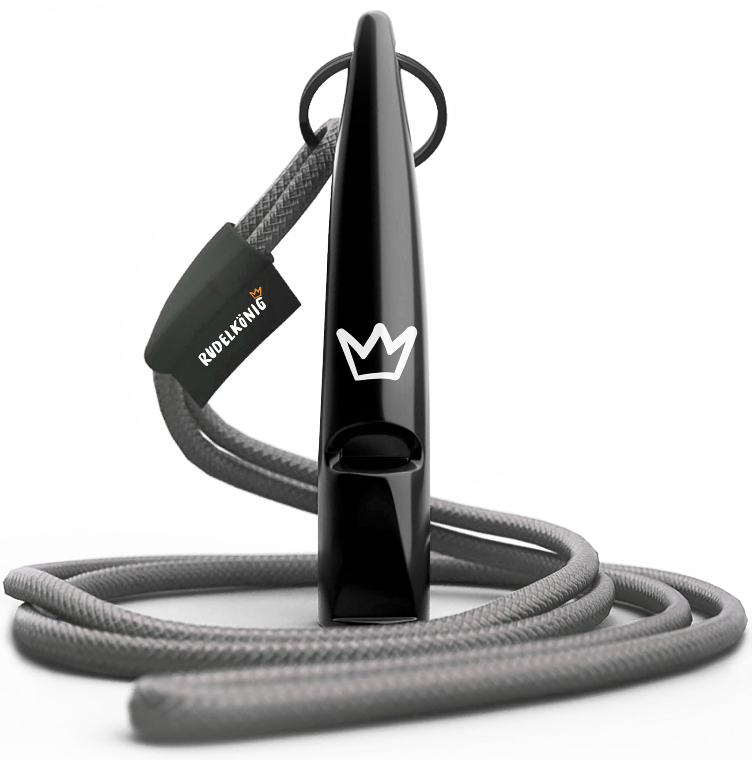 Rudelkönig Sifflet Chien Dressage - Rappel & Anti Aboiement | Sifflet ultrason professionnel avec cordelette tressée - léger, portable, idéal pour l'éducation canine