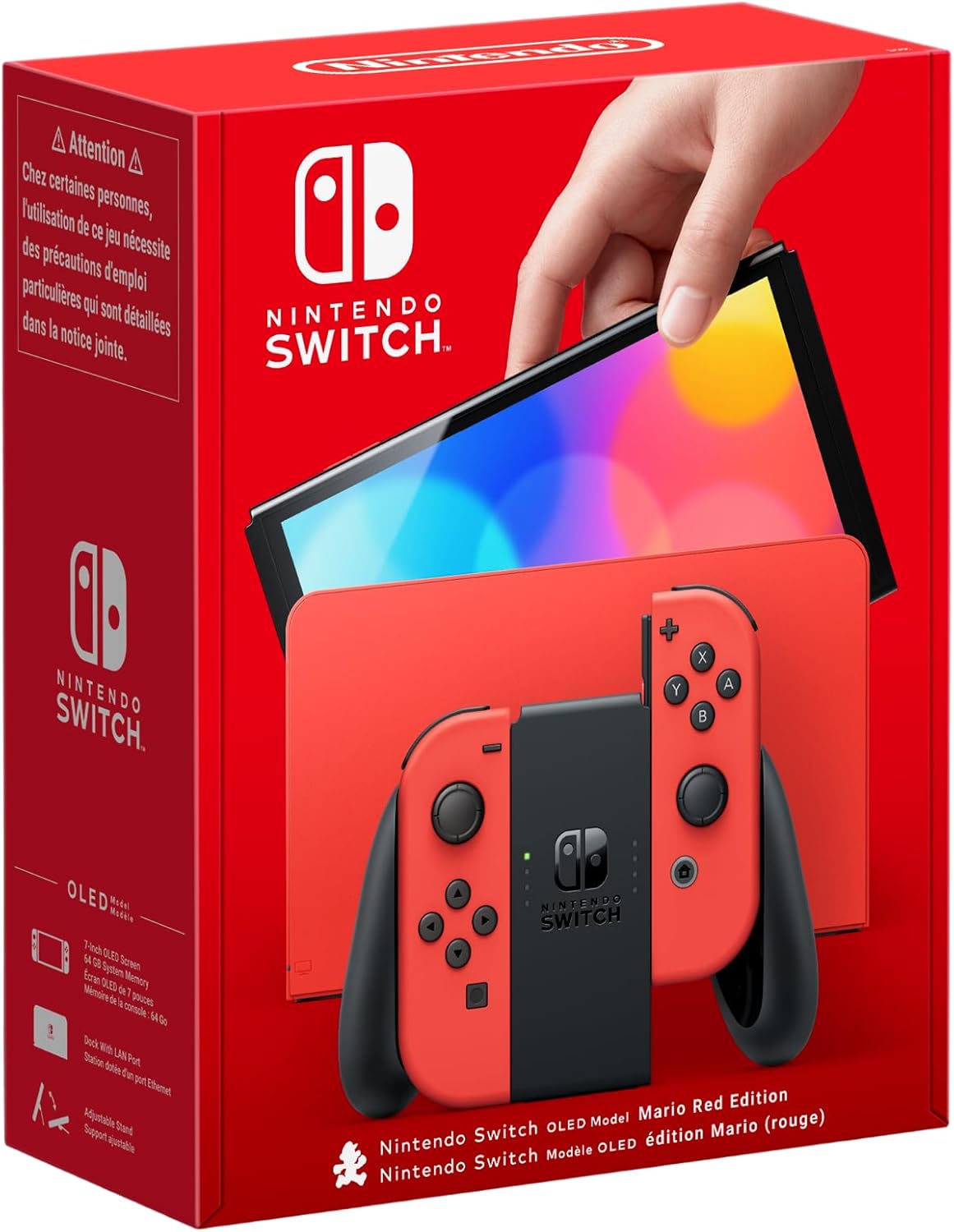 Nintendo Switch OLED Édition Mario (rouge)