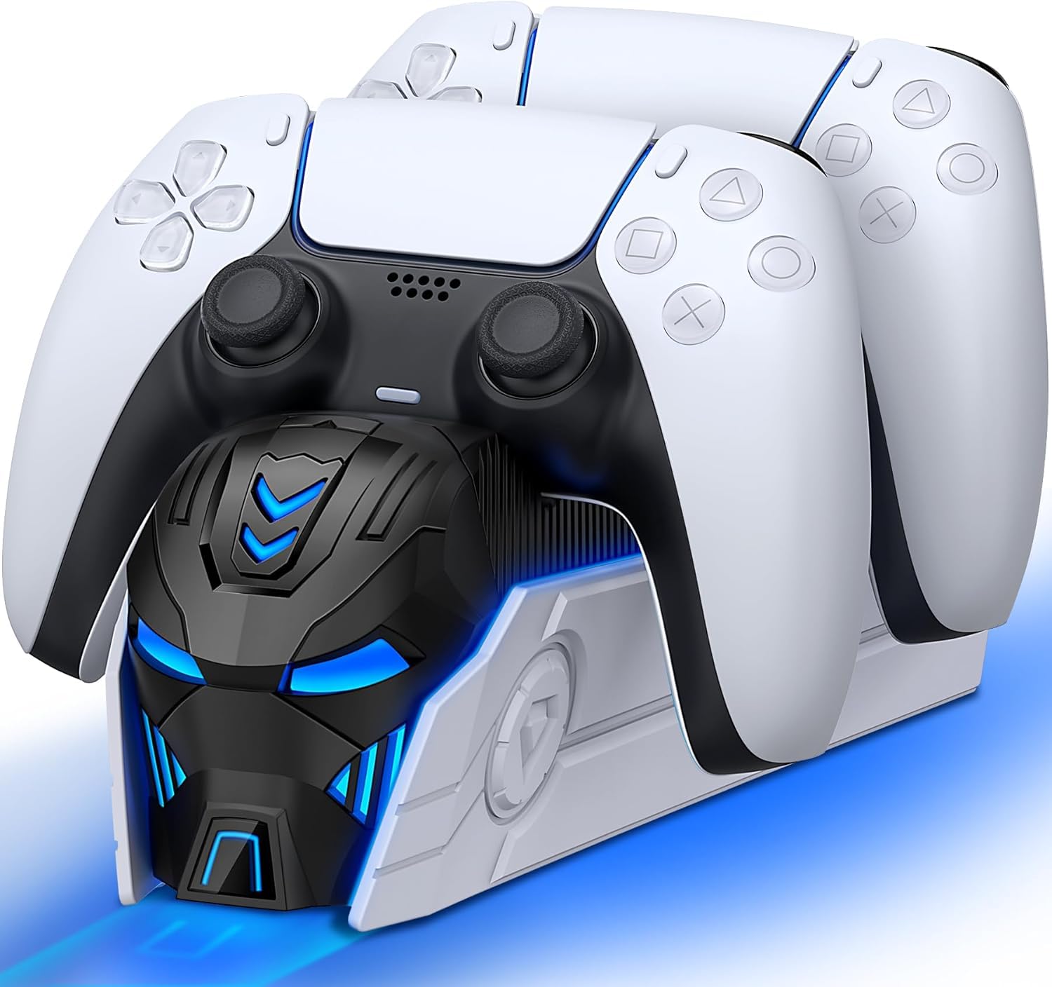 Chargeur de contrôleur PS5, Accessoire PS5 avec Apparence Cool pour contrôleur PlayStation 5 / contrôleur Edge, Charge Rapide de 2 Heures