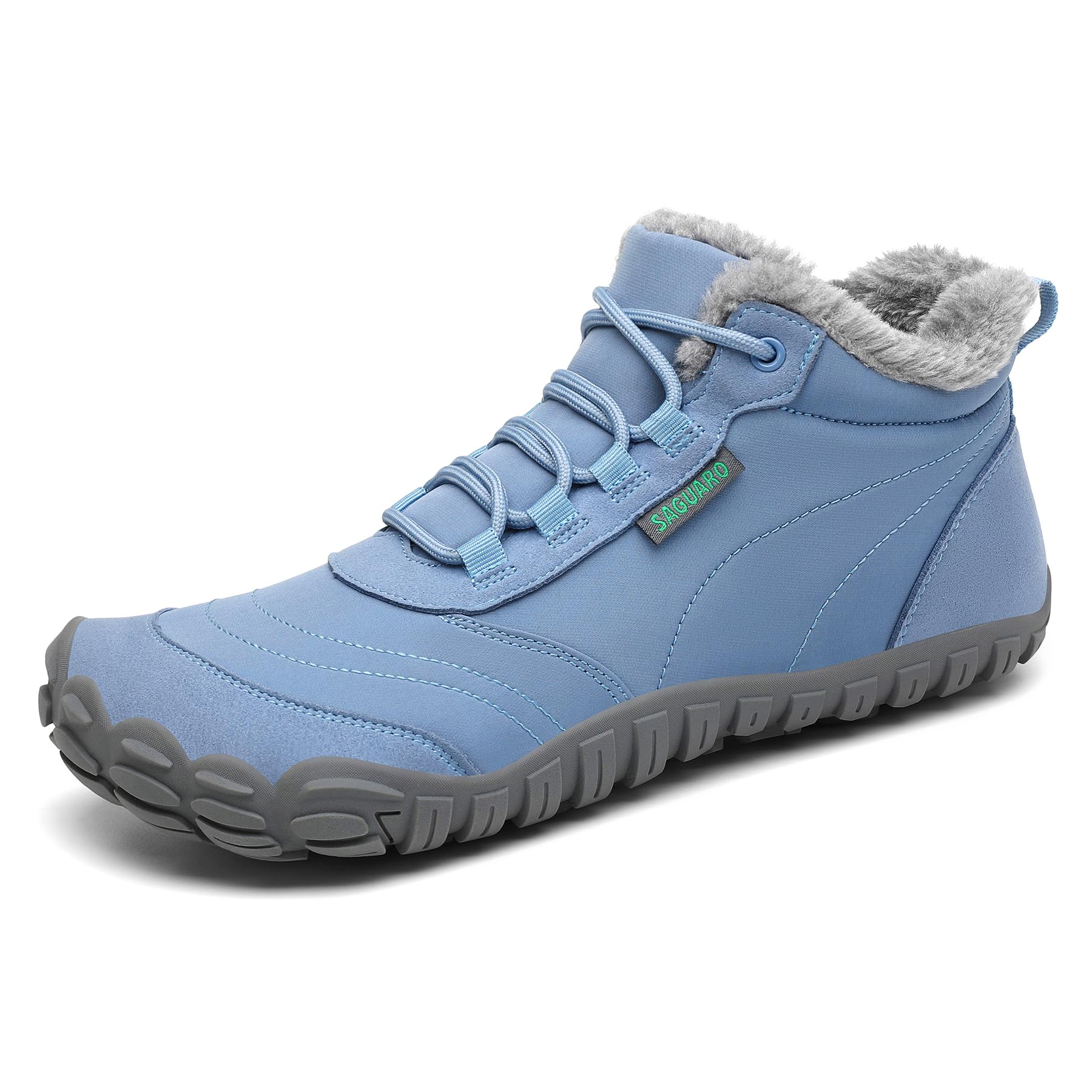 SAGUARO Barefoot Bottes de Hiver Chaudes Chaussure Minimaliste pour Homme Femme,Gr.36-48