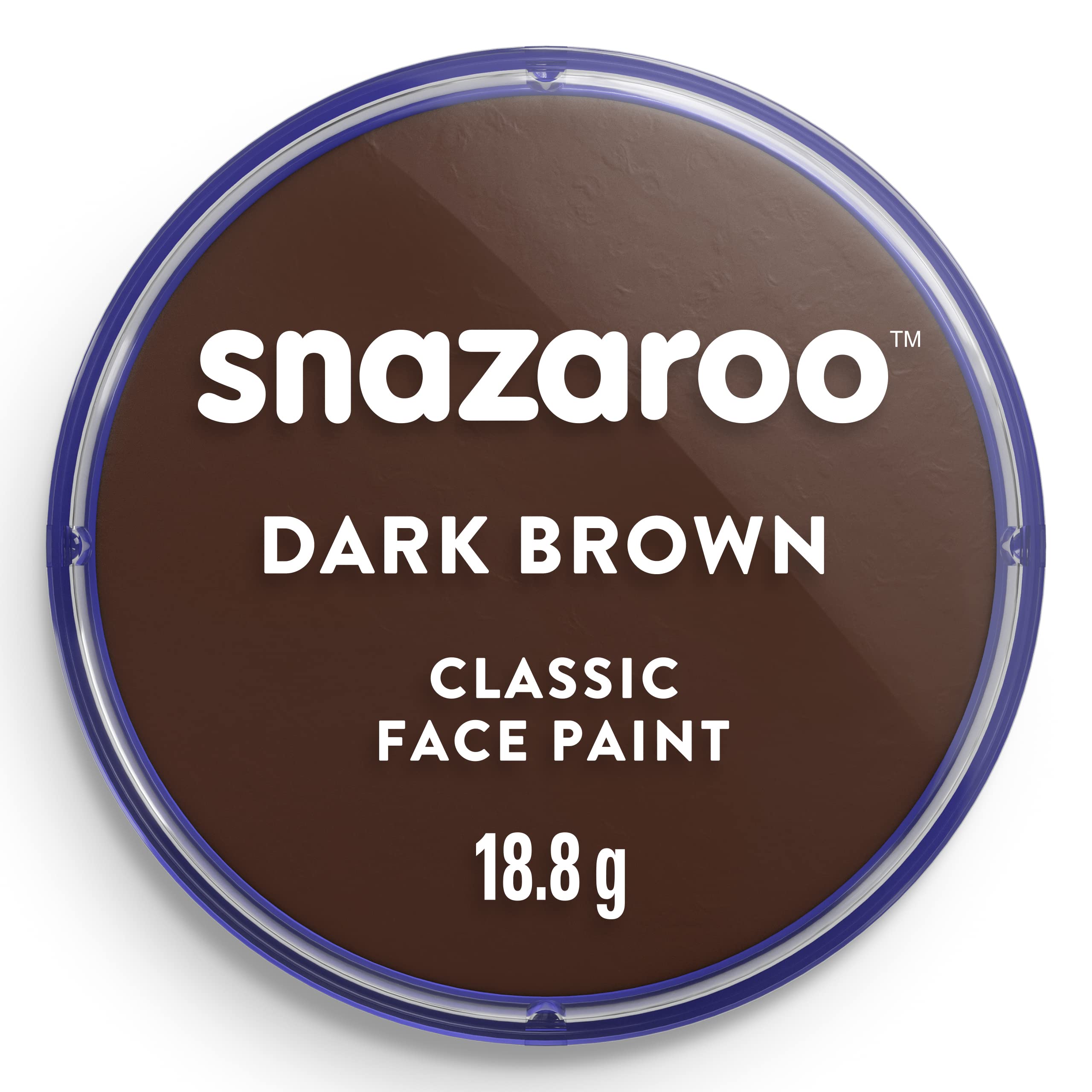 Snazaroo - Peinture Pour Visage et le Corps, Maquillage Pour Visage et Déguisement, Pour Enfants et Adults,Fard 18 ML, Couleur Brun