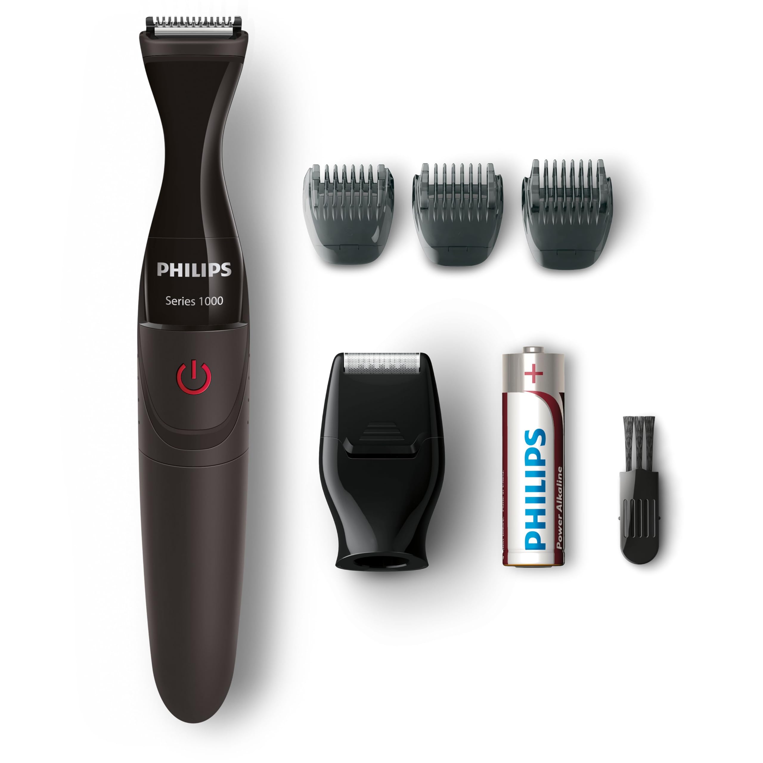 Philips - Tondeuse multi-styles Series 1000 avec 3 sabots de précision, Noir, modèle MG1100/16