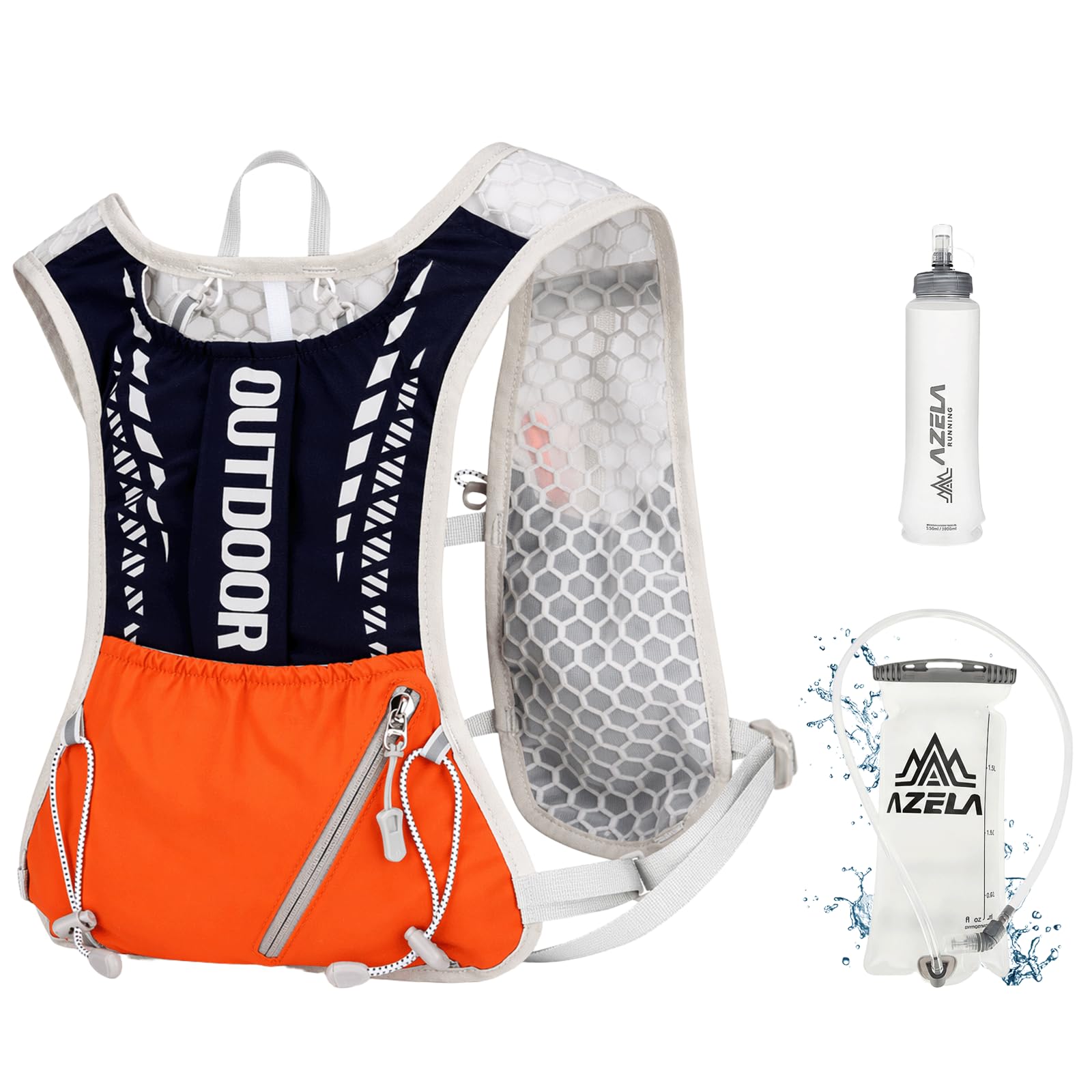 Sac Hydratation Running, avec 1.5L Poche, 500ML Gourde Souple | Gilet running homme, Gilet hydratation running homme, Gilet course a pied femme, pour cyclisme,marathon