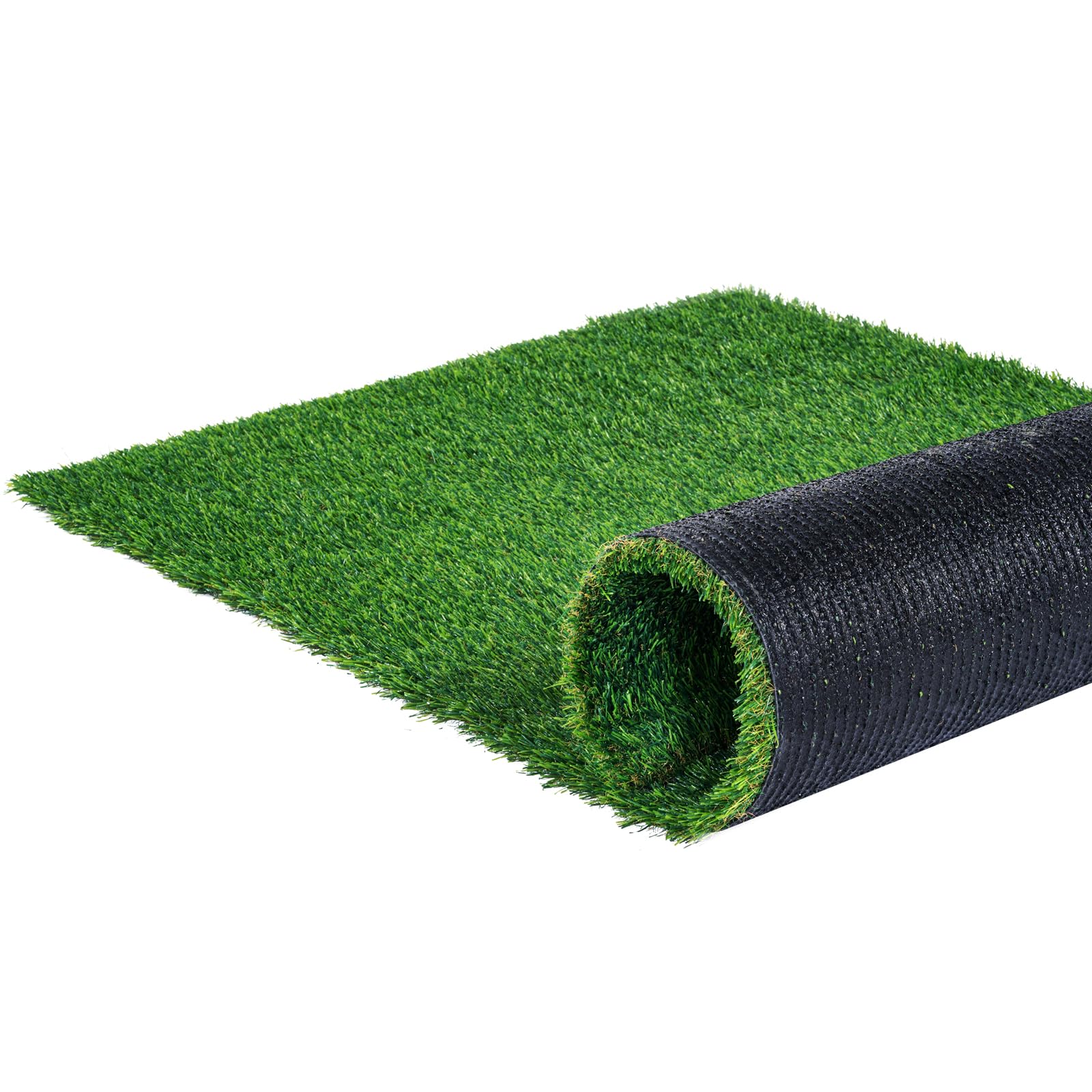 VEVOR Gazon Artificiel 122x183 cm Pelouse Synthétique Extérieur Intérieur Brins d'herbe 35 mm Facile à Nettoyer Trous de Drainage Décoration pour Jardin, Cours de Récréation, Maison, Tapis de Chien
