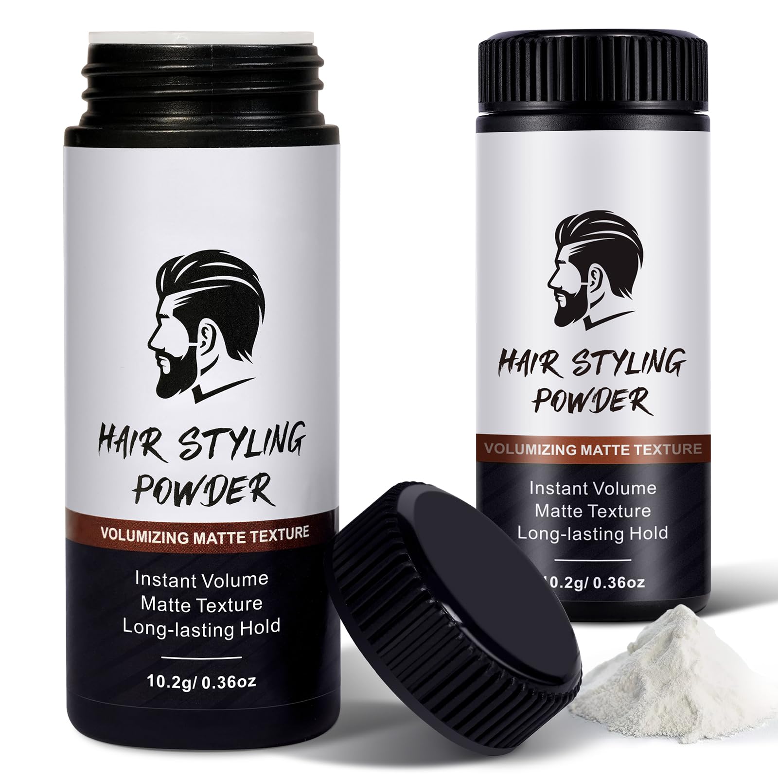 Poudre Texturisante Ultra-Légère – Volume & Grip Naturel pour Messieurs – Poudre Texture Cheveux Homme (Effet Mat) – Poudre Coiffante Invisible et Durable, Style Facile et Résistant (lot de 2)