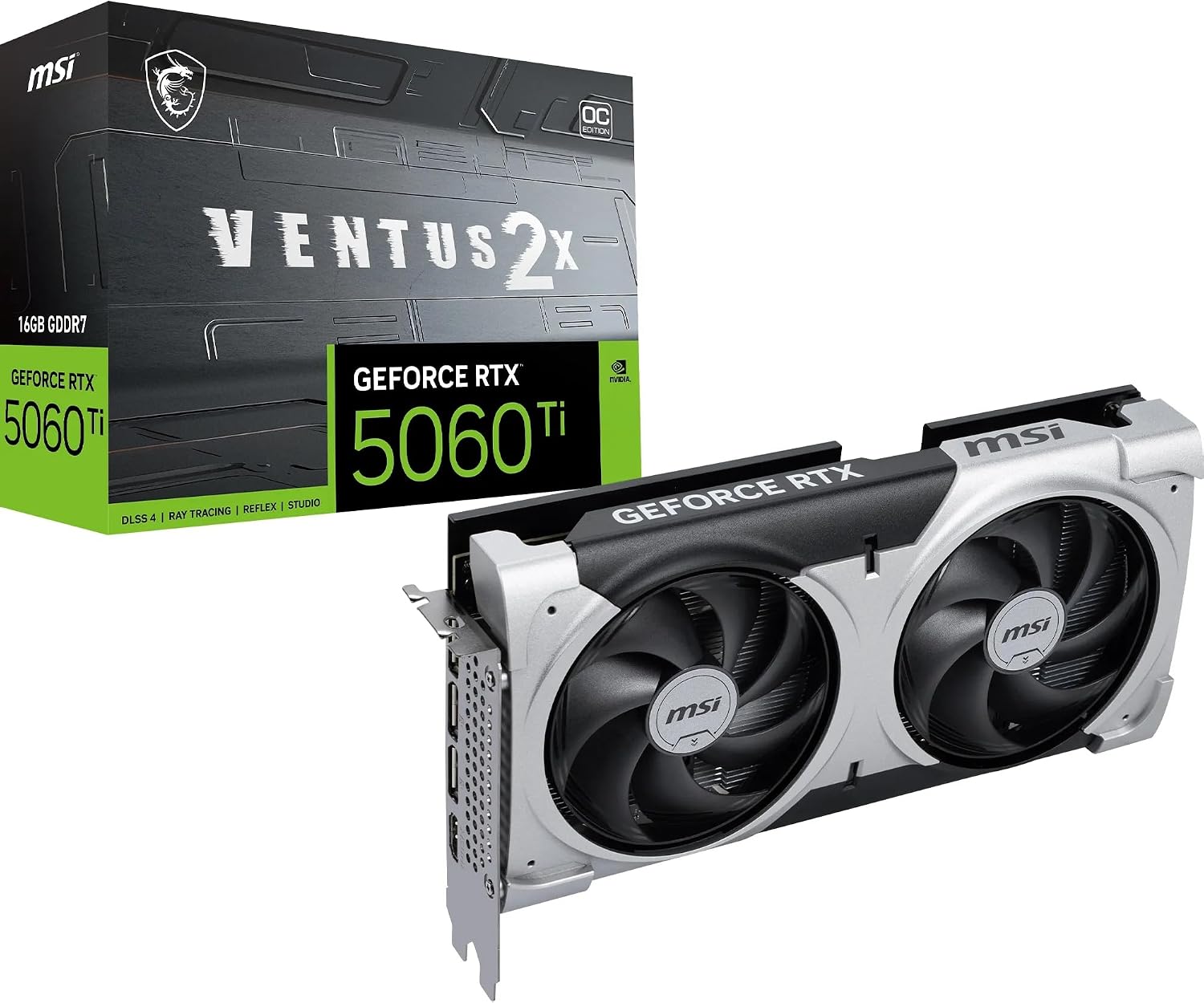 MSI GeForce RTX 5060 Ti 16G VENTUS 2X OC PLUS