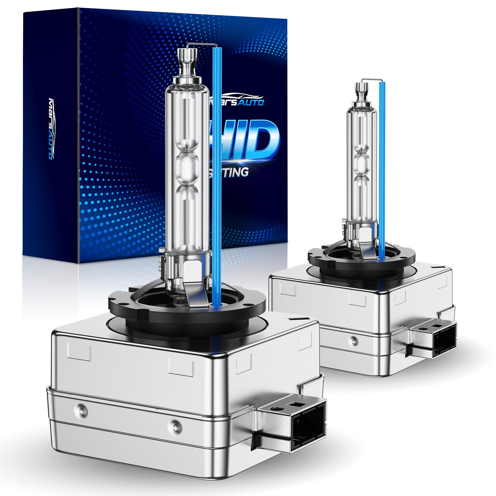 Marsauto D3S Xenon Ampoules, 35W 6000K 800% Distance d'éclairage, Ampoule Xenon D3S HID Bulbs 2pcs
