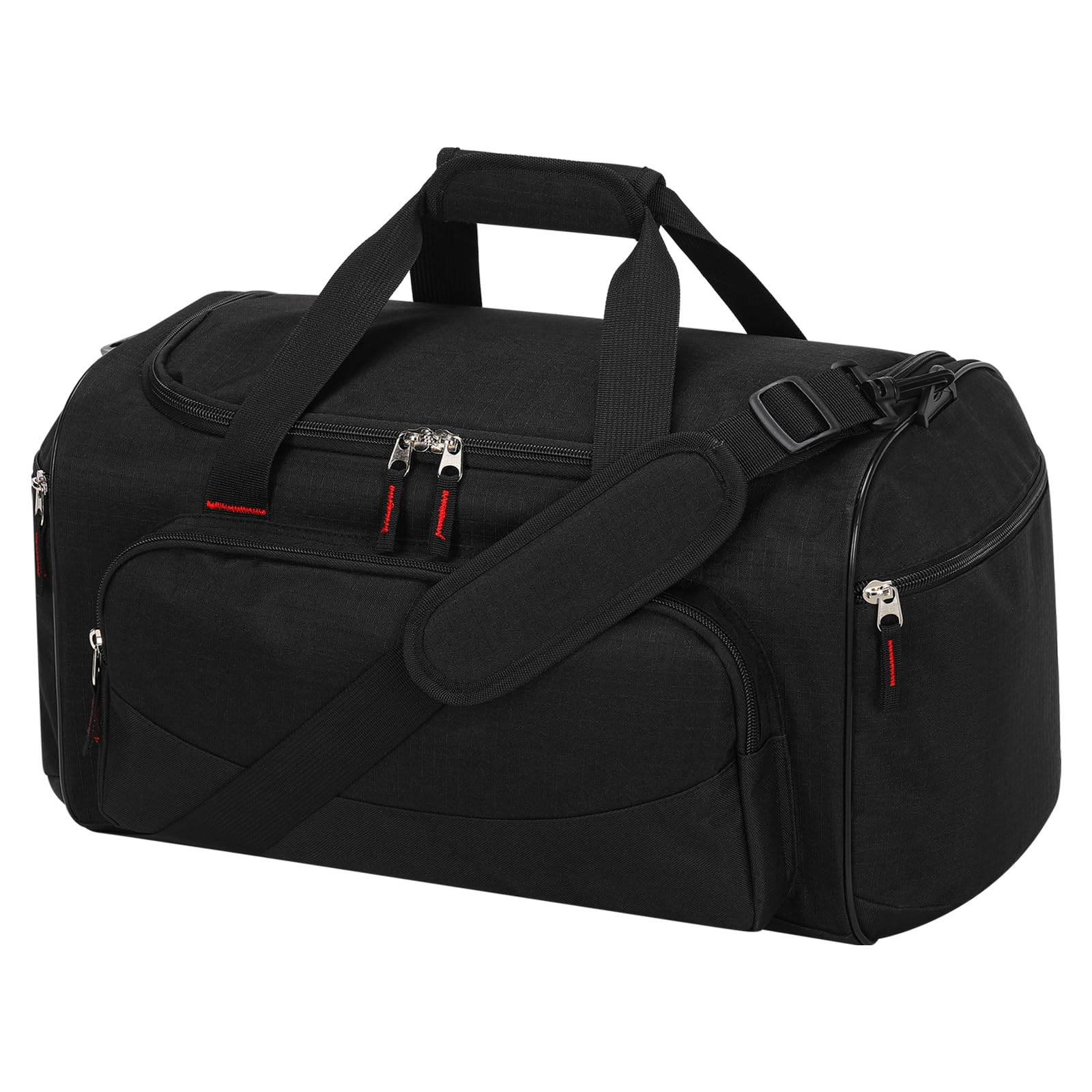 LONALIA 30L Petit Sac de Sport, 43x26x26cm Sac de Voyage, Noir | Sac de Fitness Homme & Femme pour Gym, Weekend