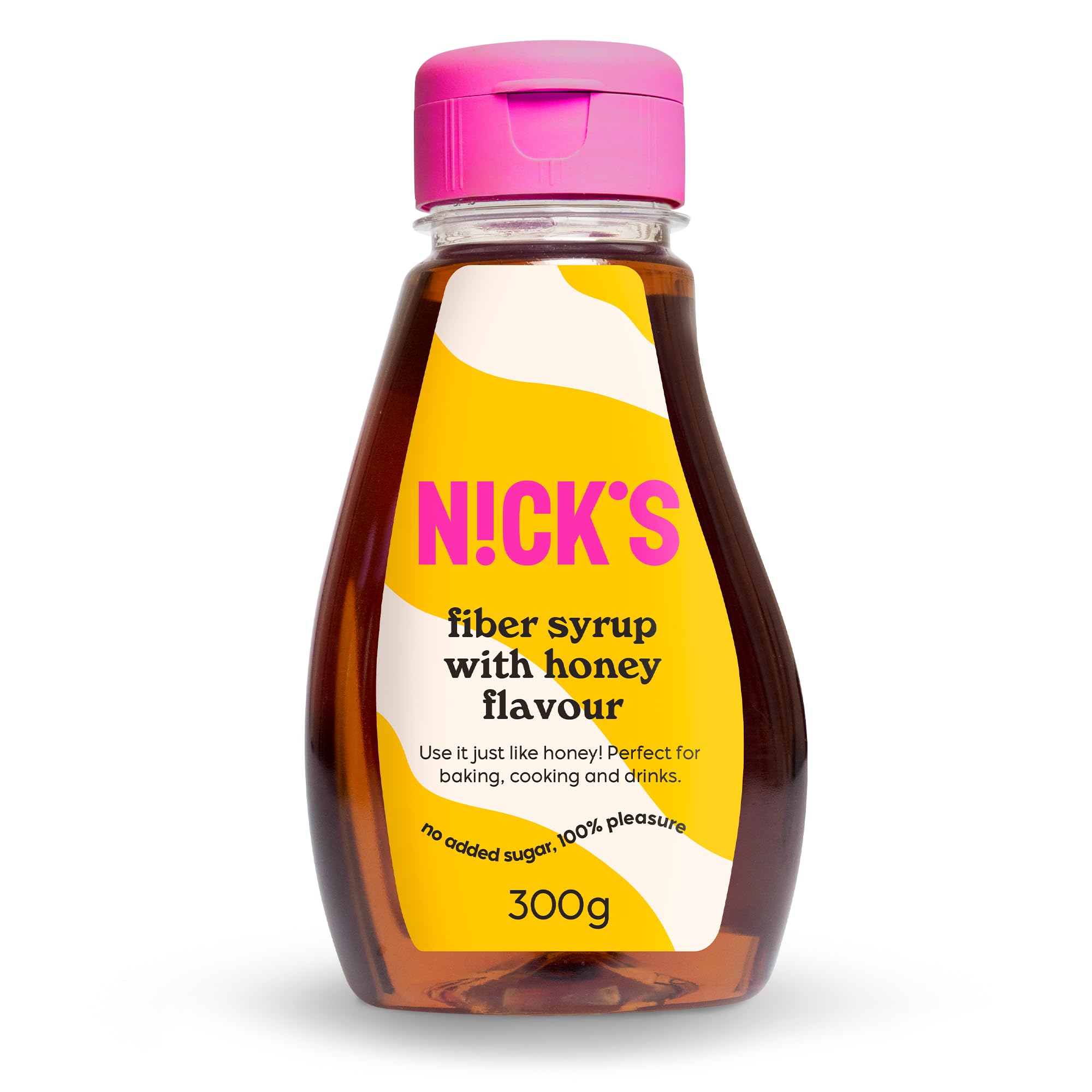 N!CK'S Fiber Syrup, Sirop de Fibres Arôme Miel, alternative de remplacement du sucre 300 g